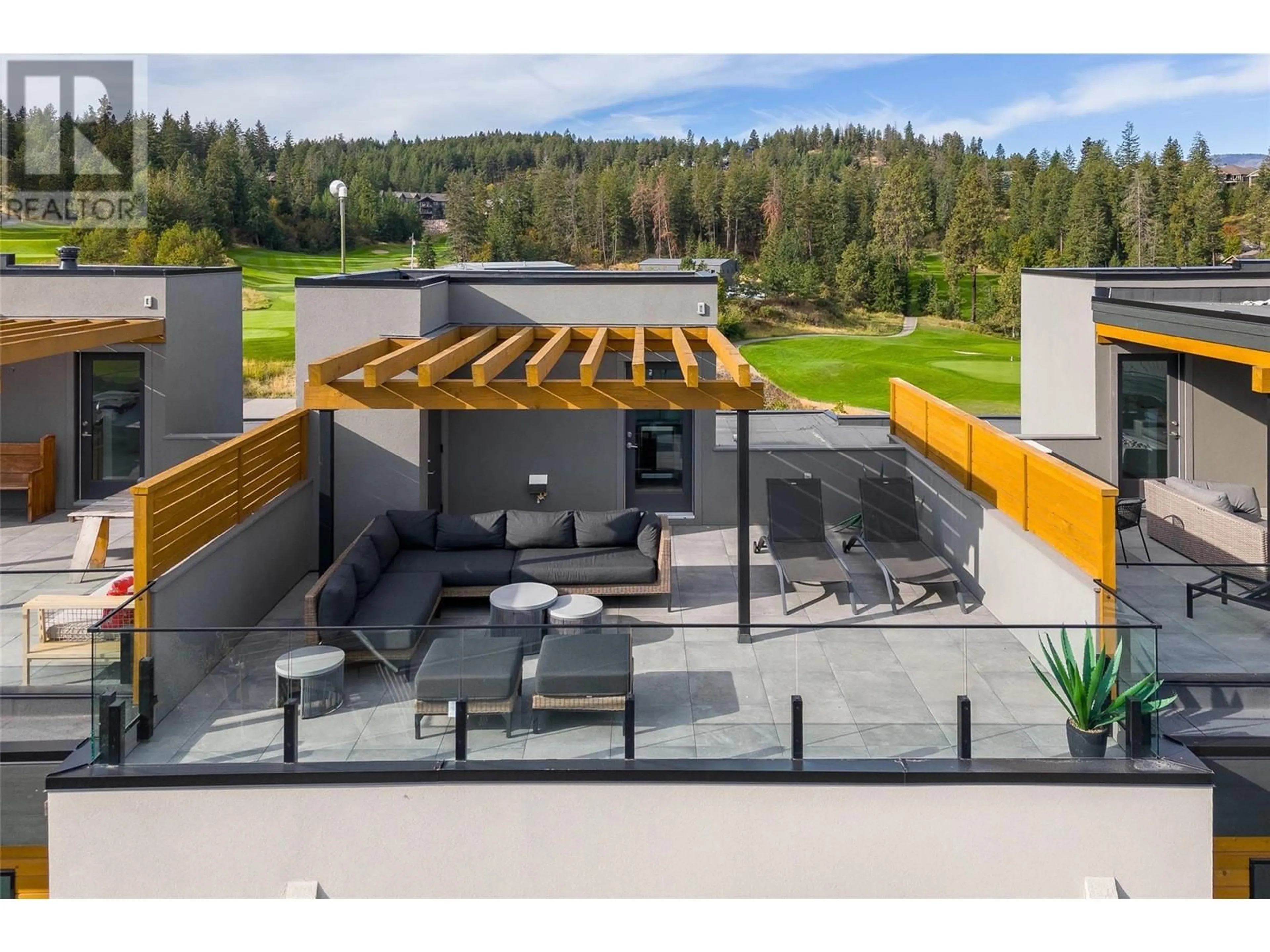 Patio, mountain view for 2 - 105 PREDATOR RIDGE DRIVE, Vernon British Columbia V1H0A5