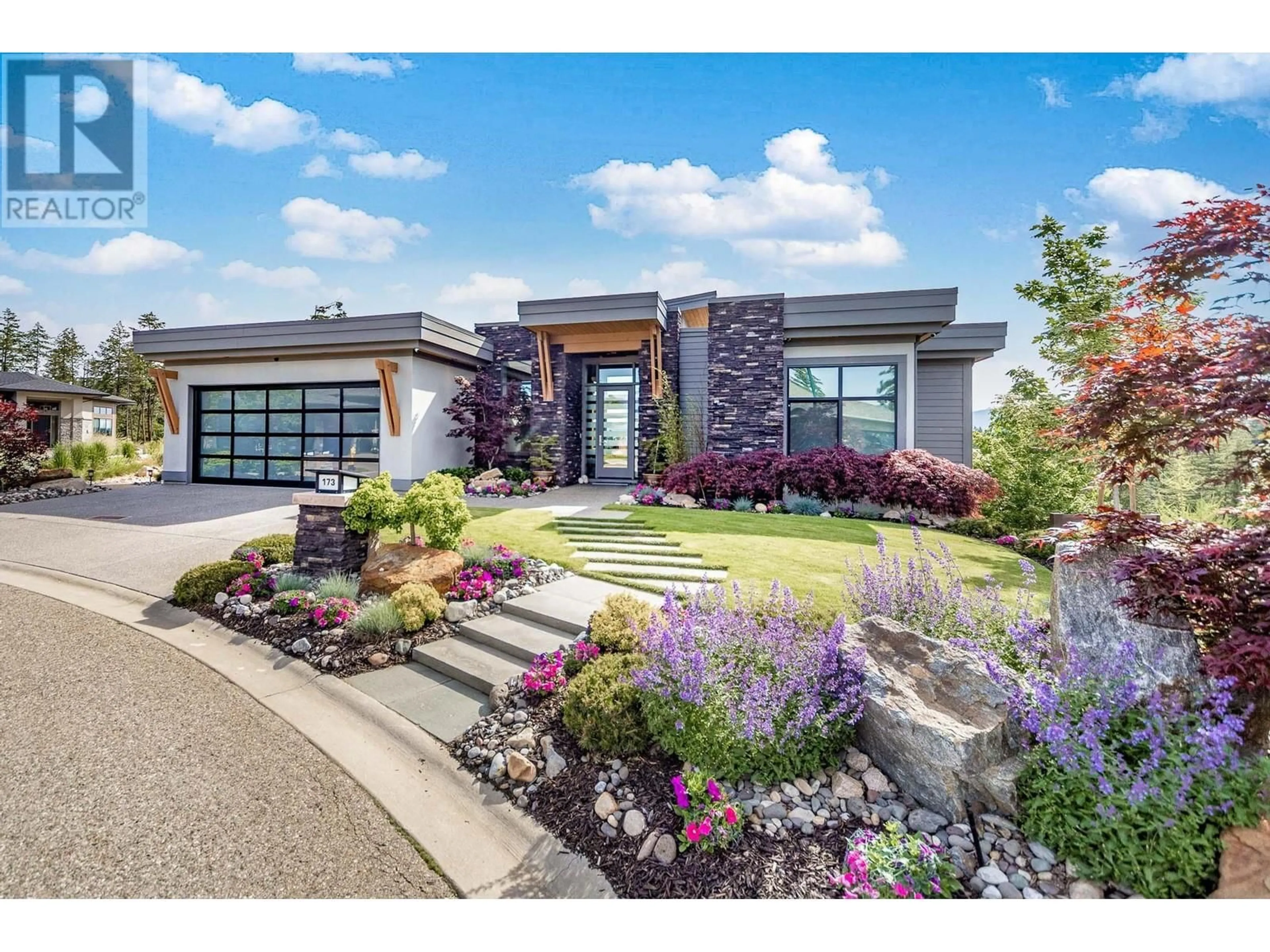 Home with brick exterior material, street for 173 WHITETAIL RIDGE, Vernon British Columbia V1H2L7