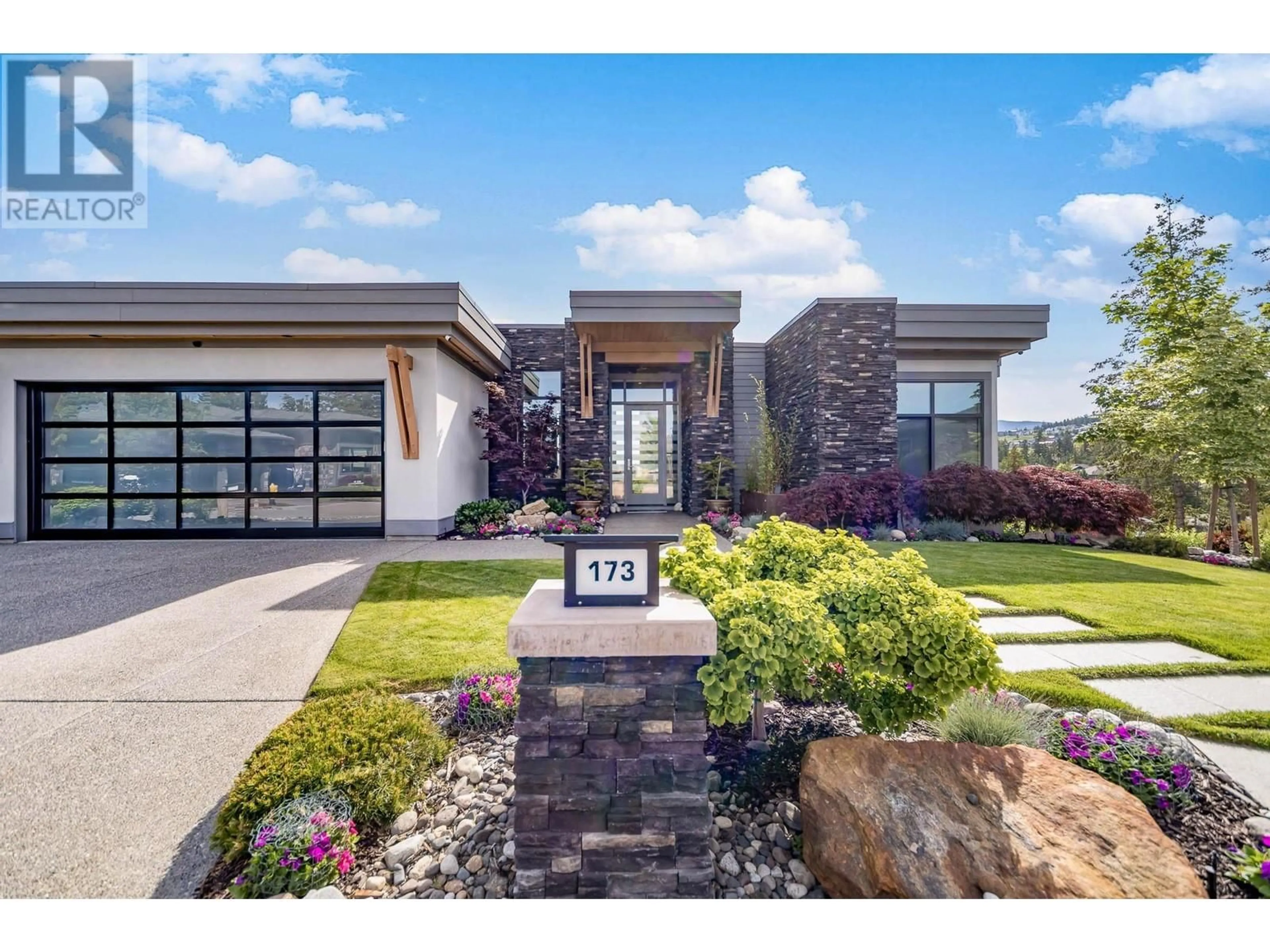 Home with brick exterior material, street for 173 WHITETAIL RIDGE, Vernon British Columbia V1H2L7