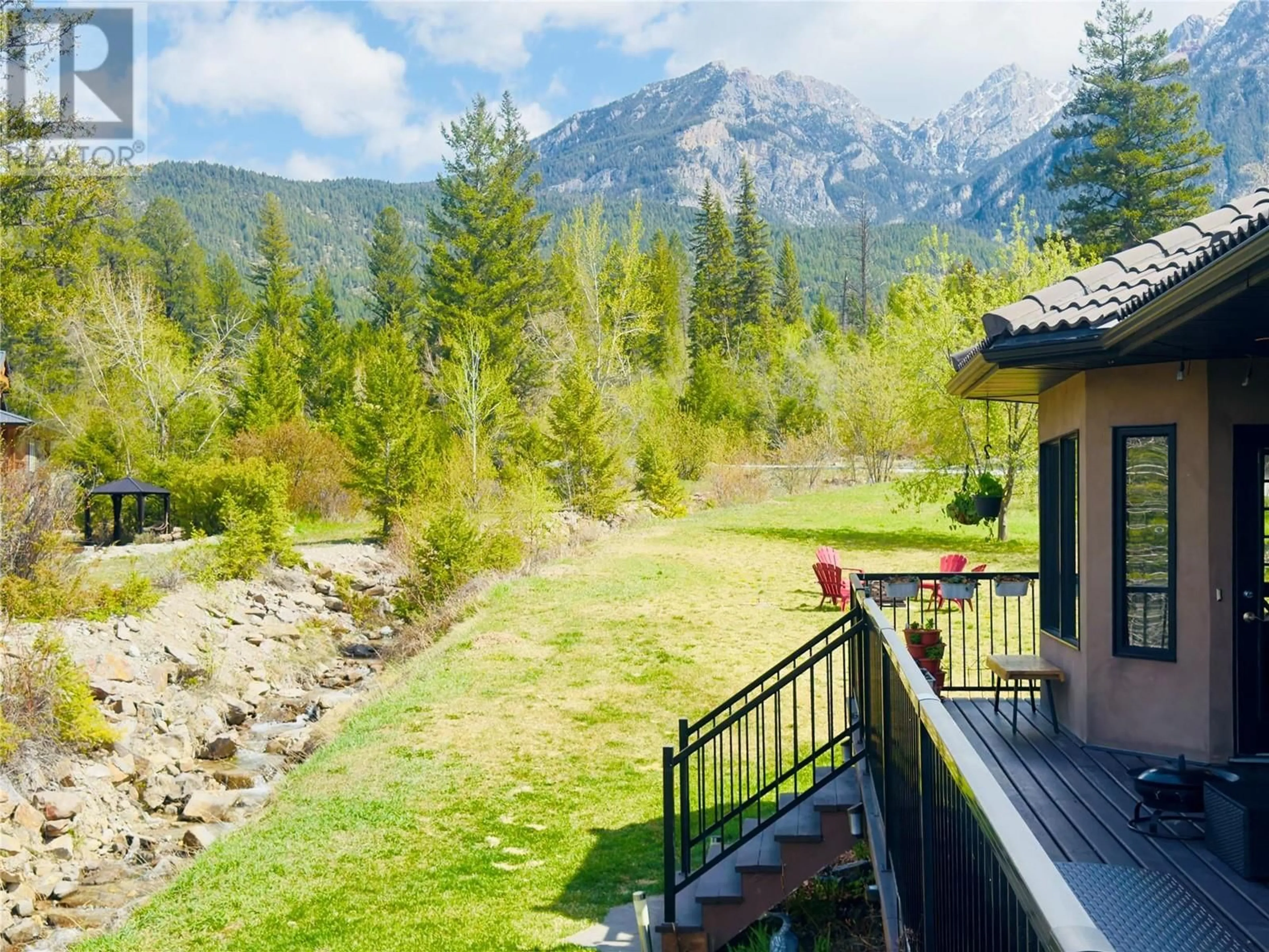 Patio, mountain view for 5025 RIVERVIEW ROAD, Fairmont Hot Springs British Columbia V0B1L1