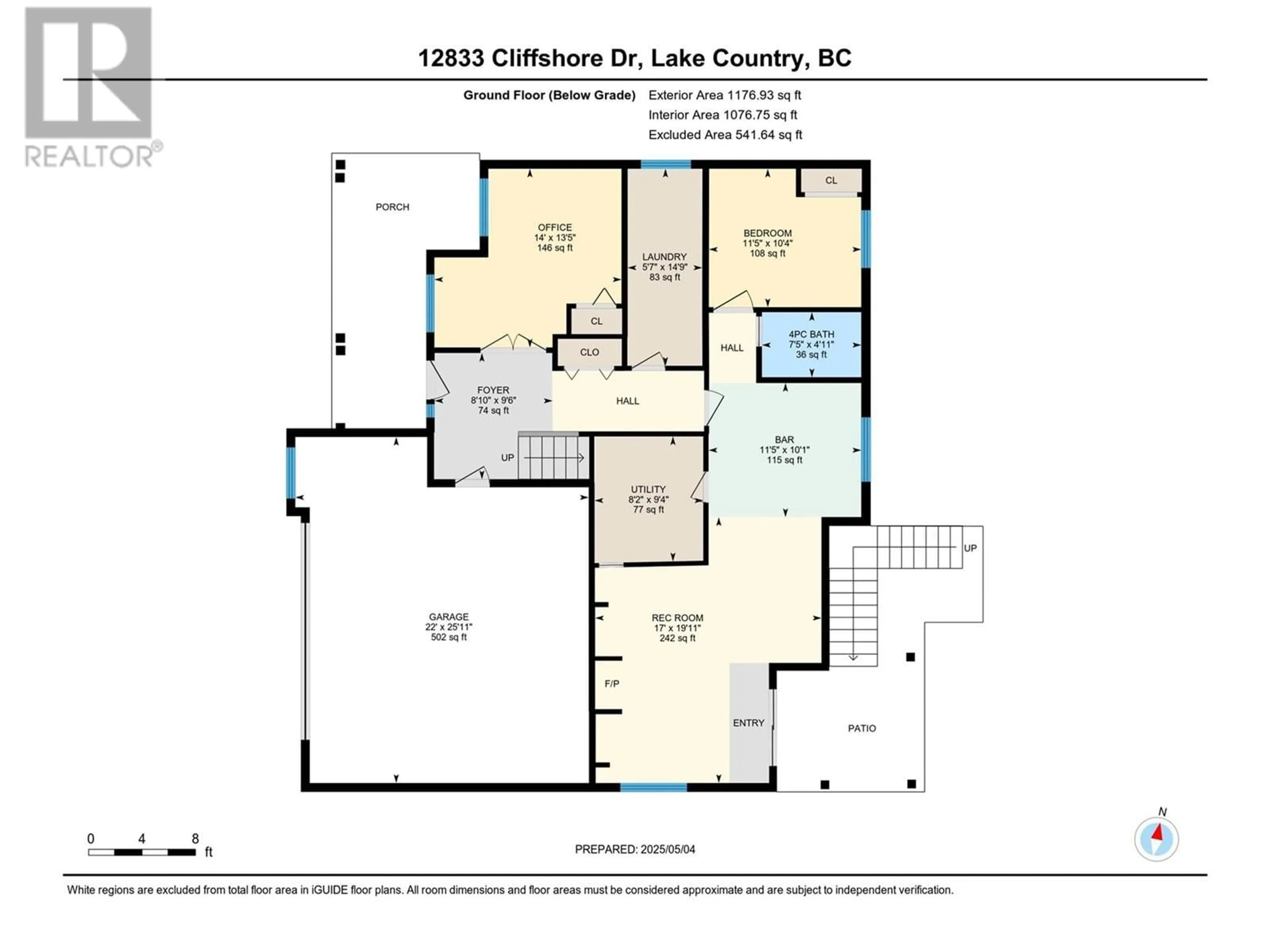 Floor plan for 12833 CLIFFSHORE DRIVE, Lake Country British Columbia V4V2P7