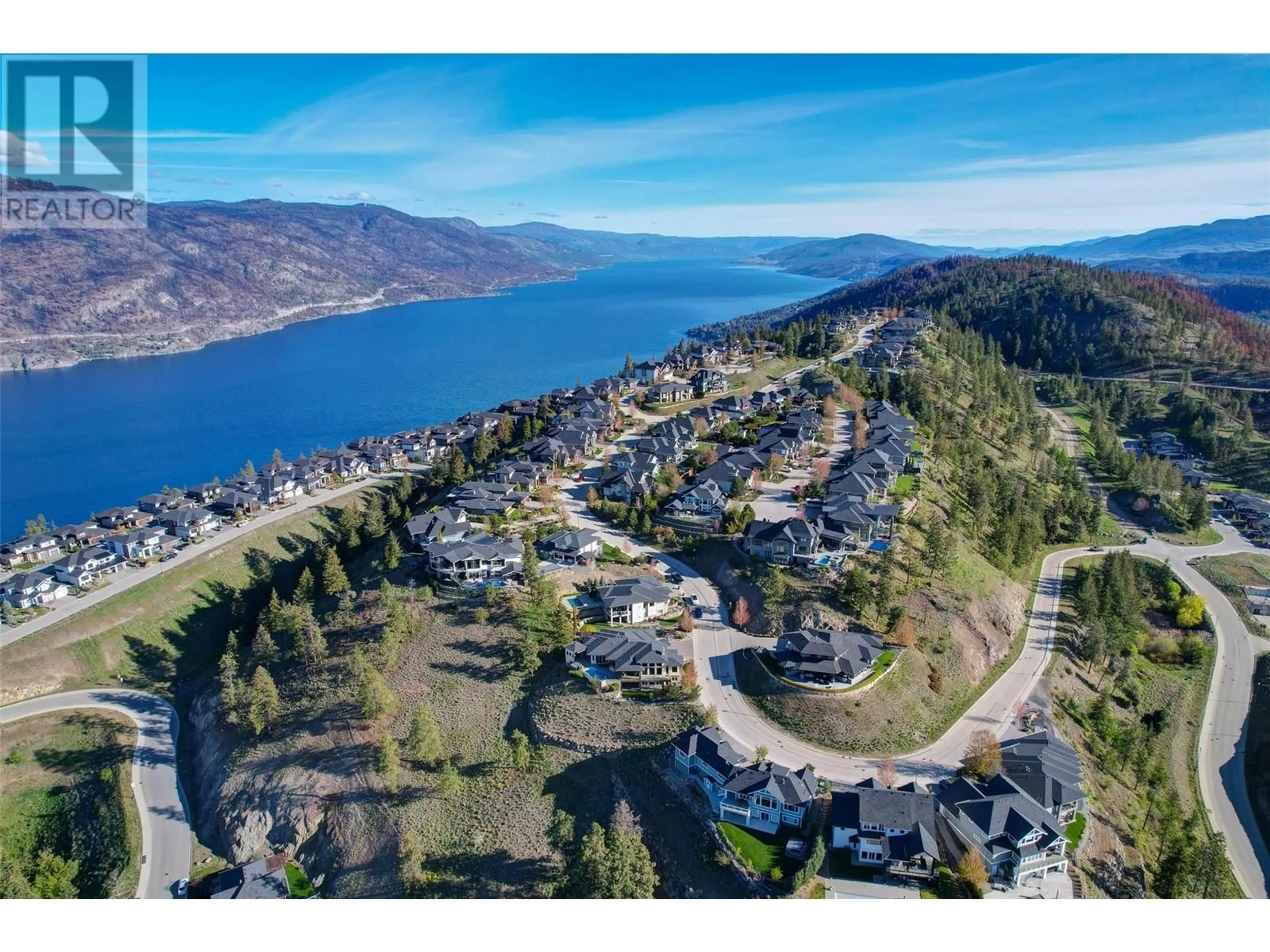 A pic from outside/outdoor area/front of a property/back of a property/a pic from drone, water/lake/river/ocean view for 168 SKYLAND DRIVE, Kelowna British Columbia V1V3A1