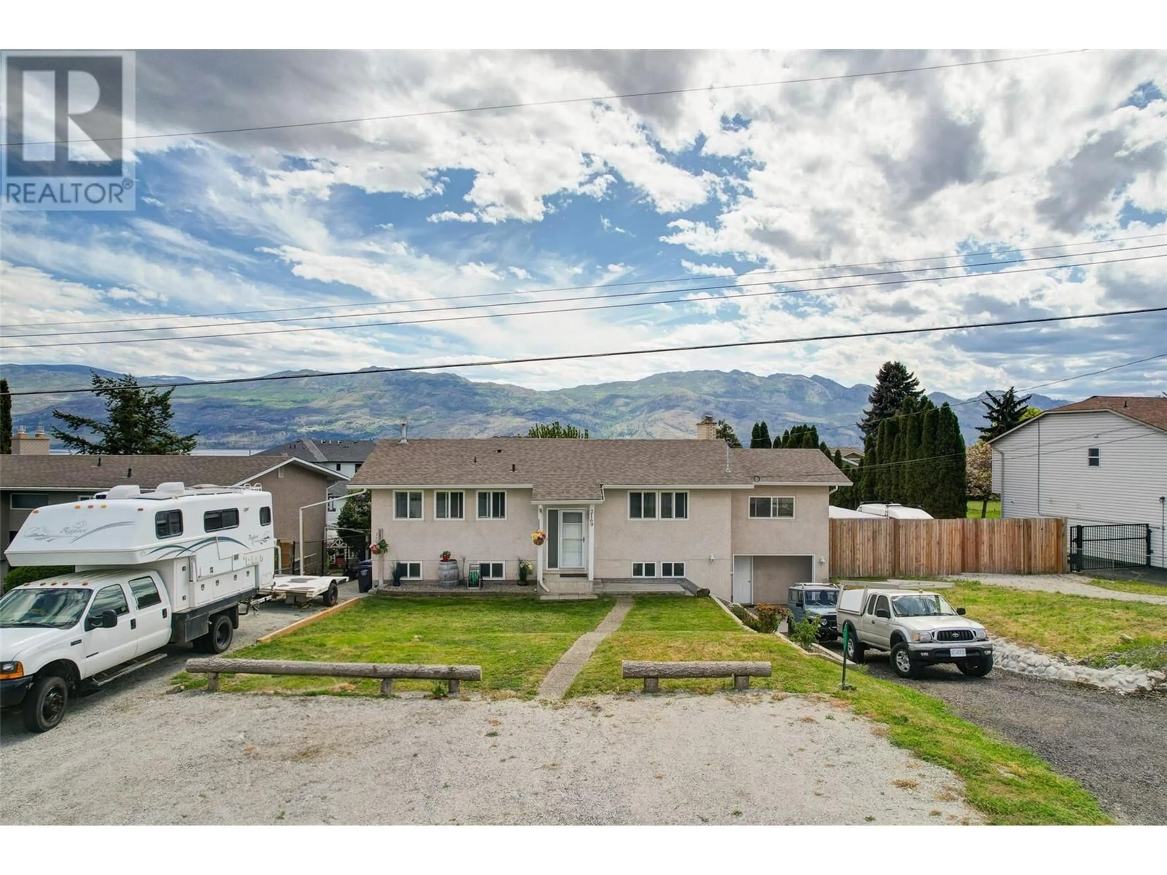 A pic from outside/outdoor area/front of a property/back of a property/a pic from drone, mountain view for 2169 PETERS ROAD, West Kelowna British Columbia V4T2C3