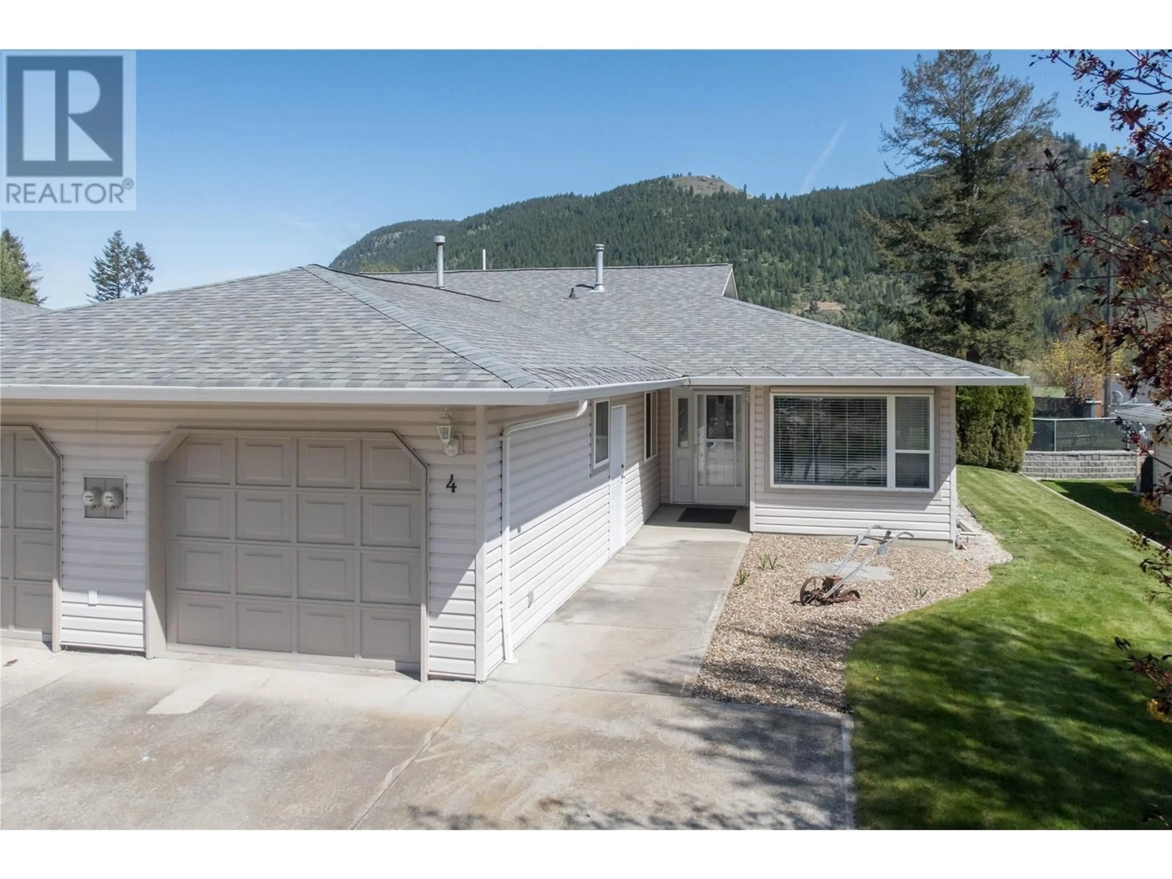 Home with vinyl exterior material, mountain view for 4 - 2675 PINE AVENUE, Lumby British Columbia V0E2G5