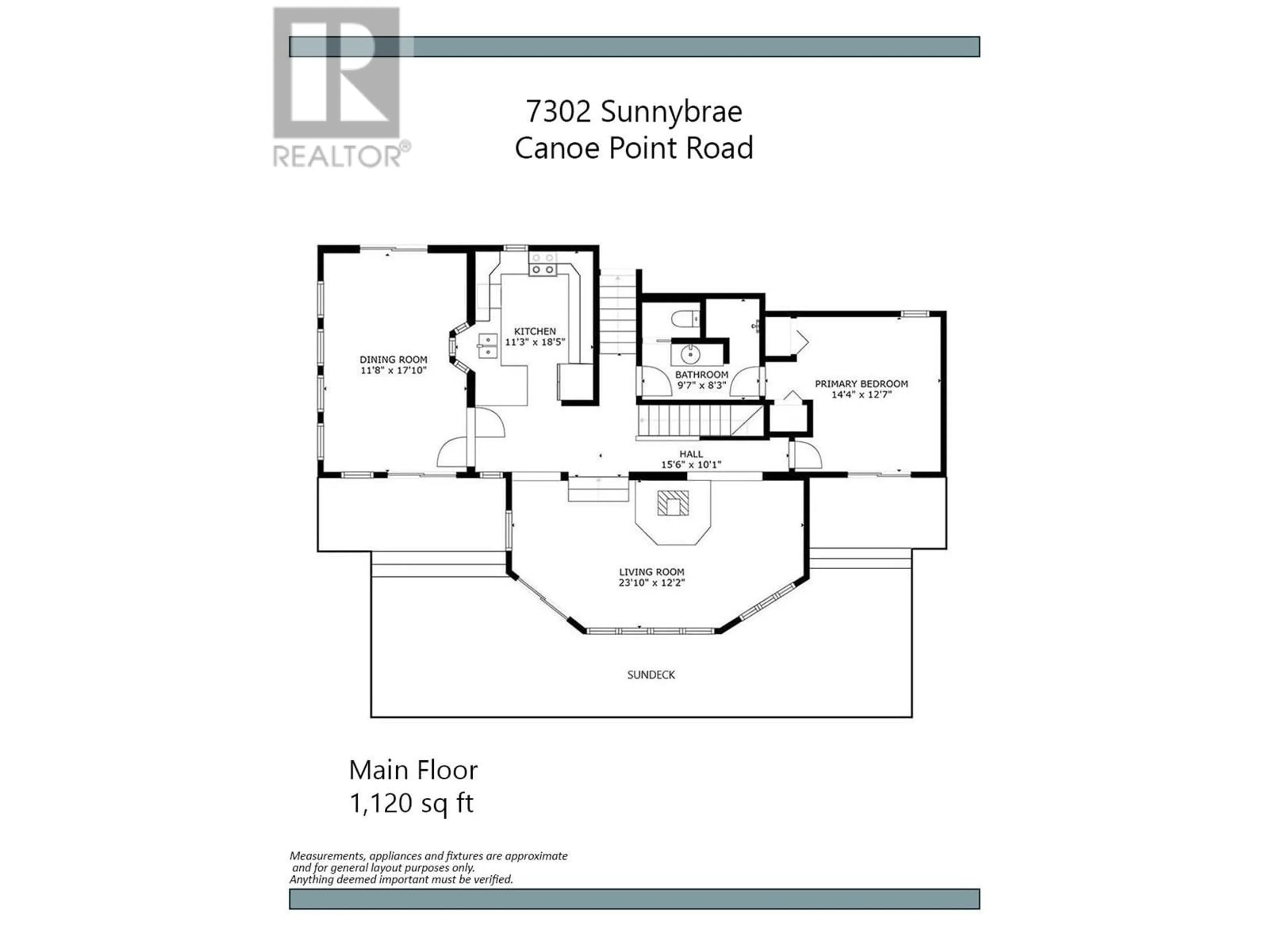 Floor plan for 7302 SUNNYBRAE CANOE POINT ROAD, Tappen British Columbia V0E2X1