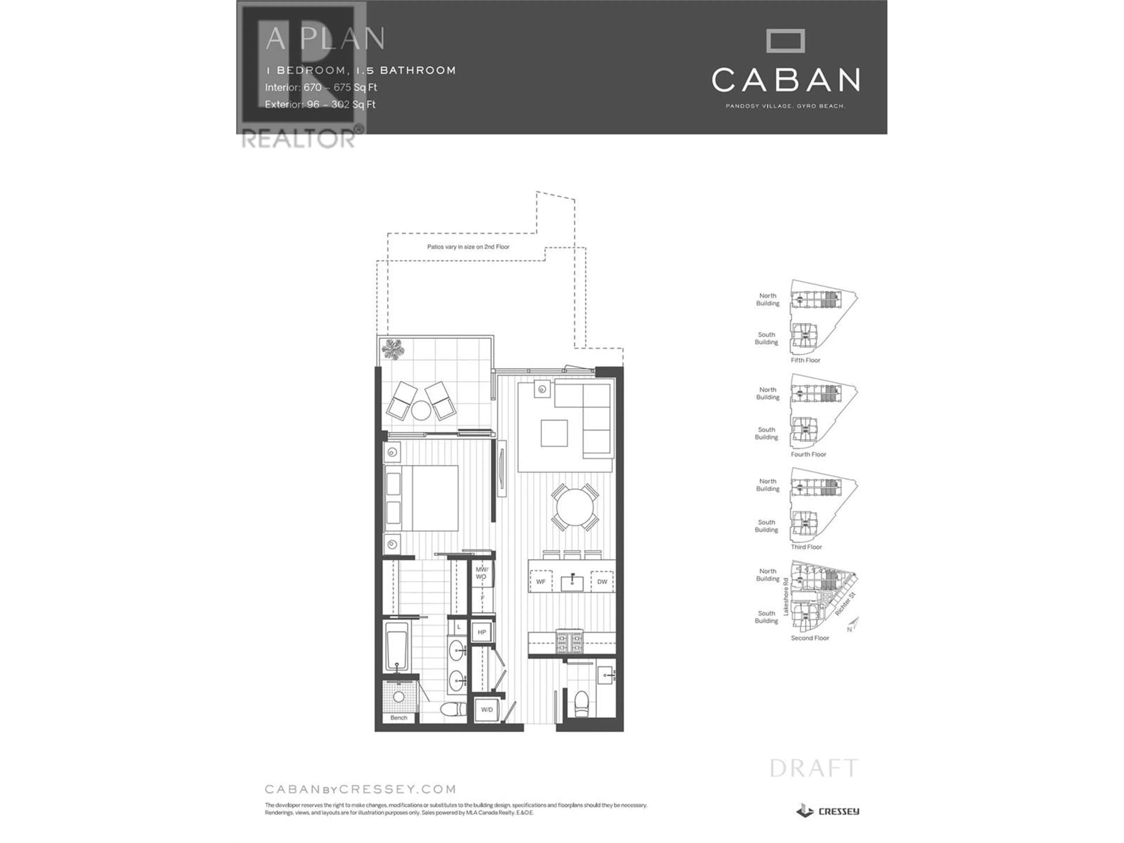 Floor plan for 409 - 3389 LAKESHORE ROAD, Kelowna British Columbia V1W0G5