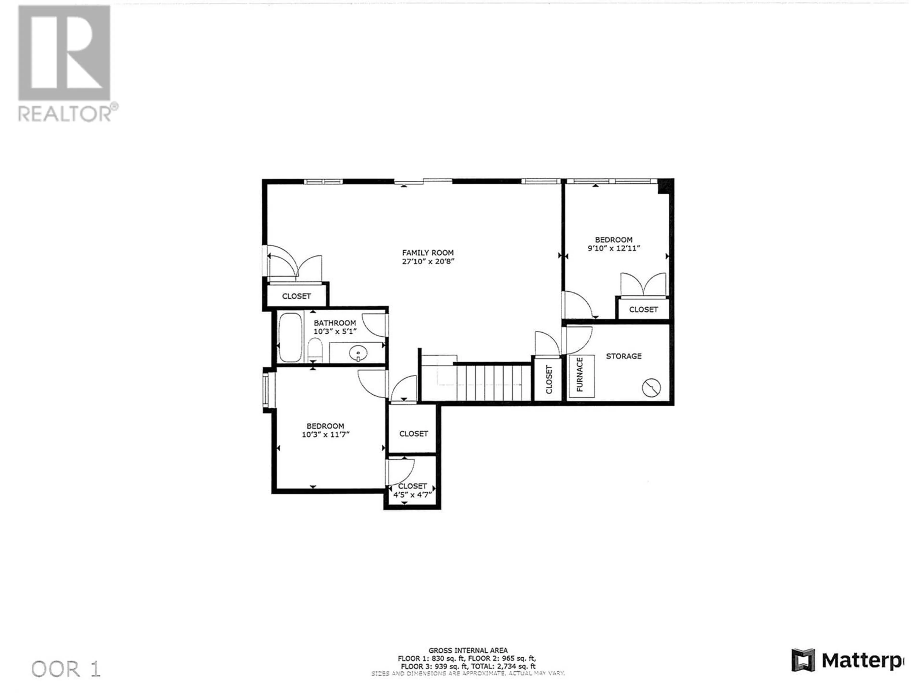 Floor plan for 8759 BADGER DRIVE, Kamloops British Columbia V2H1T7