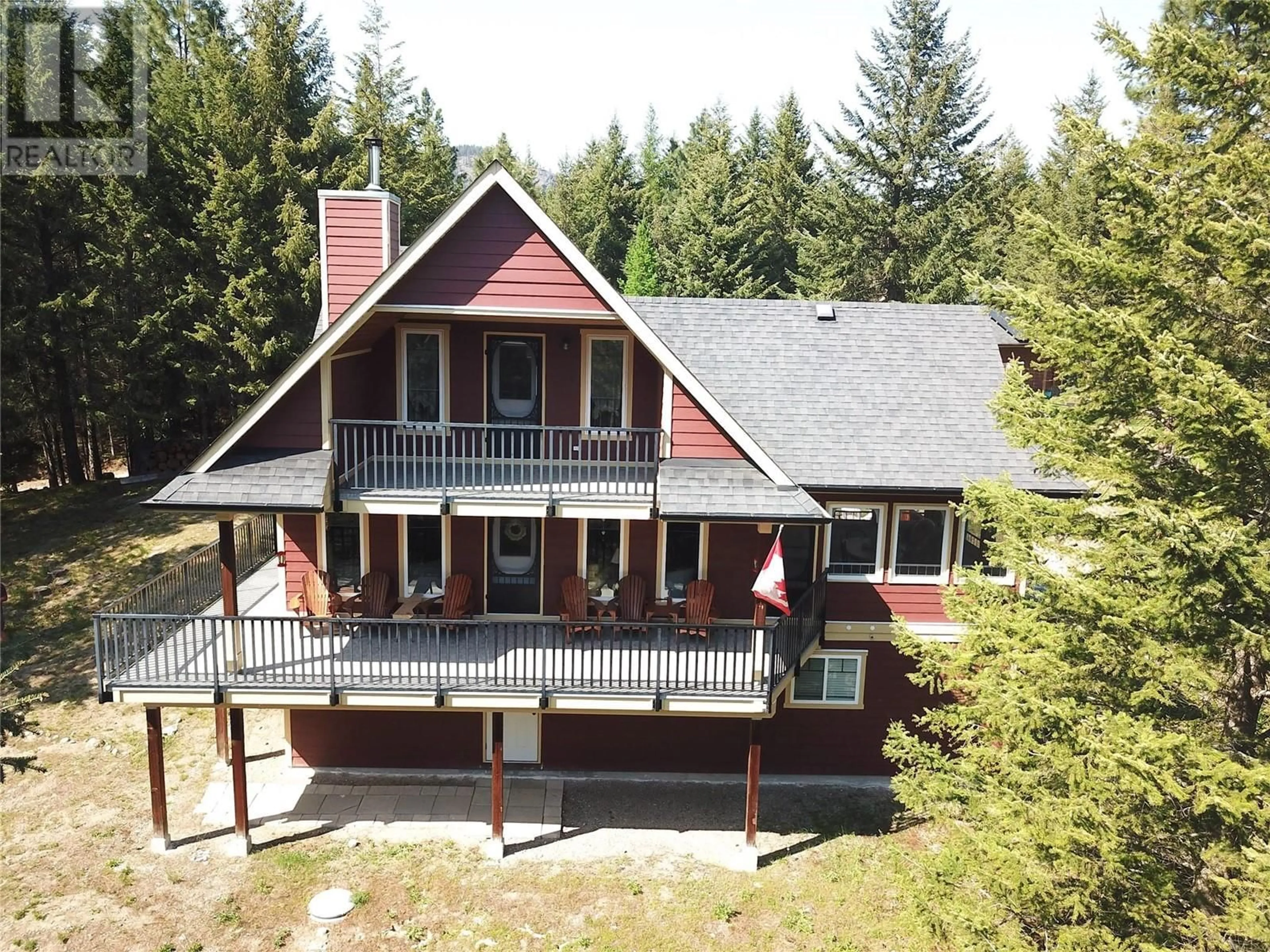 A pic from outside/outdoor area/front of a property/back of a property/a pic from drone, building for 80 MOUNTAIN VIEW ROAD, Christina Lake British Columbia V0H1E0