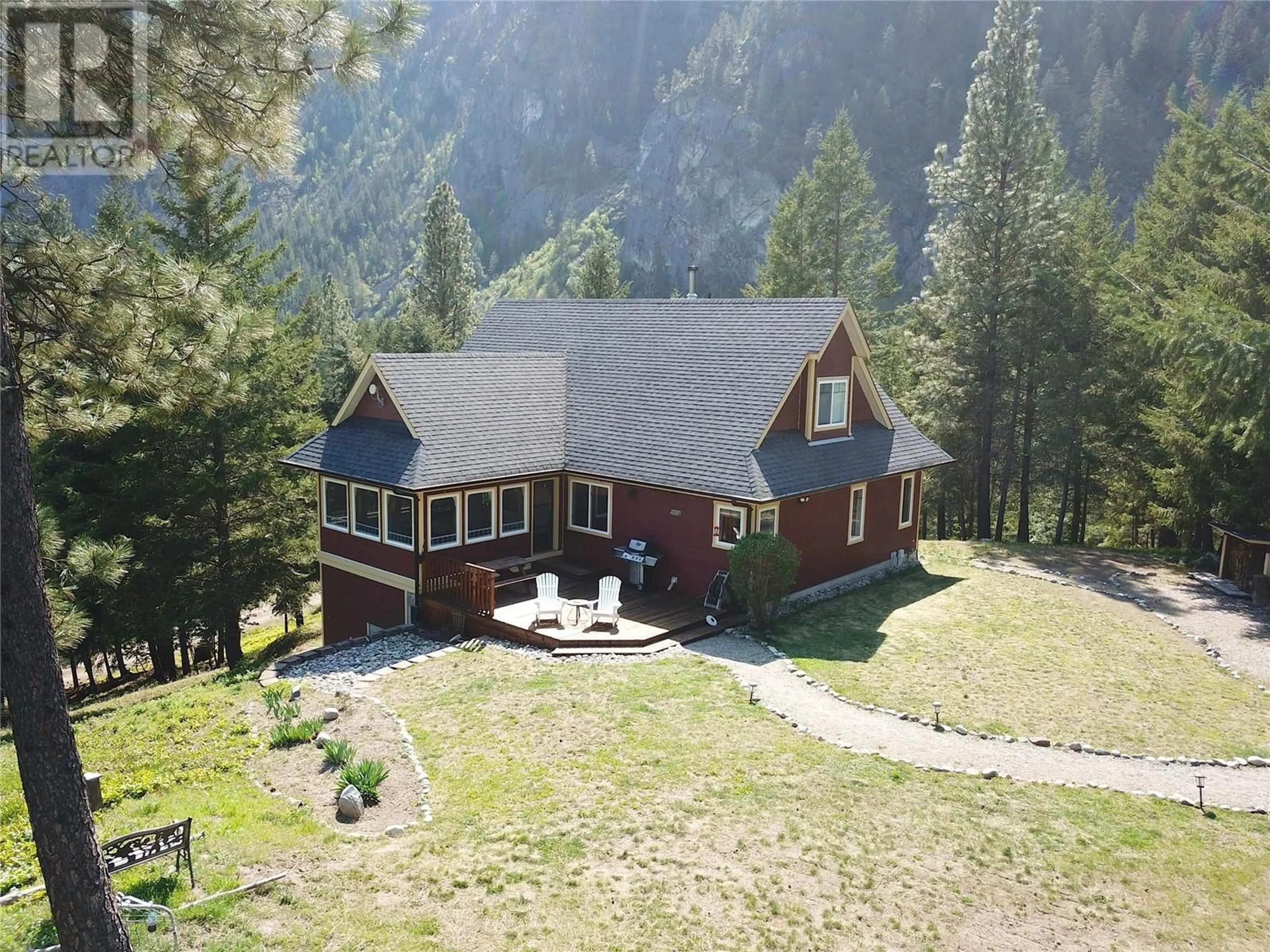 A pic from outside/outdoor area/front of a property/back of a property/a pic from drone, mountain view for 80 MOUNTAIN VIEW ROAD, Christina Lake British Columbia V0H1E0