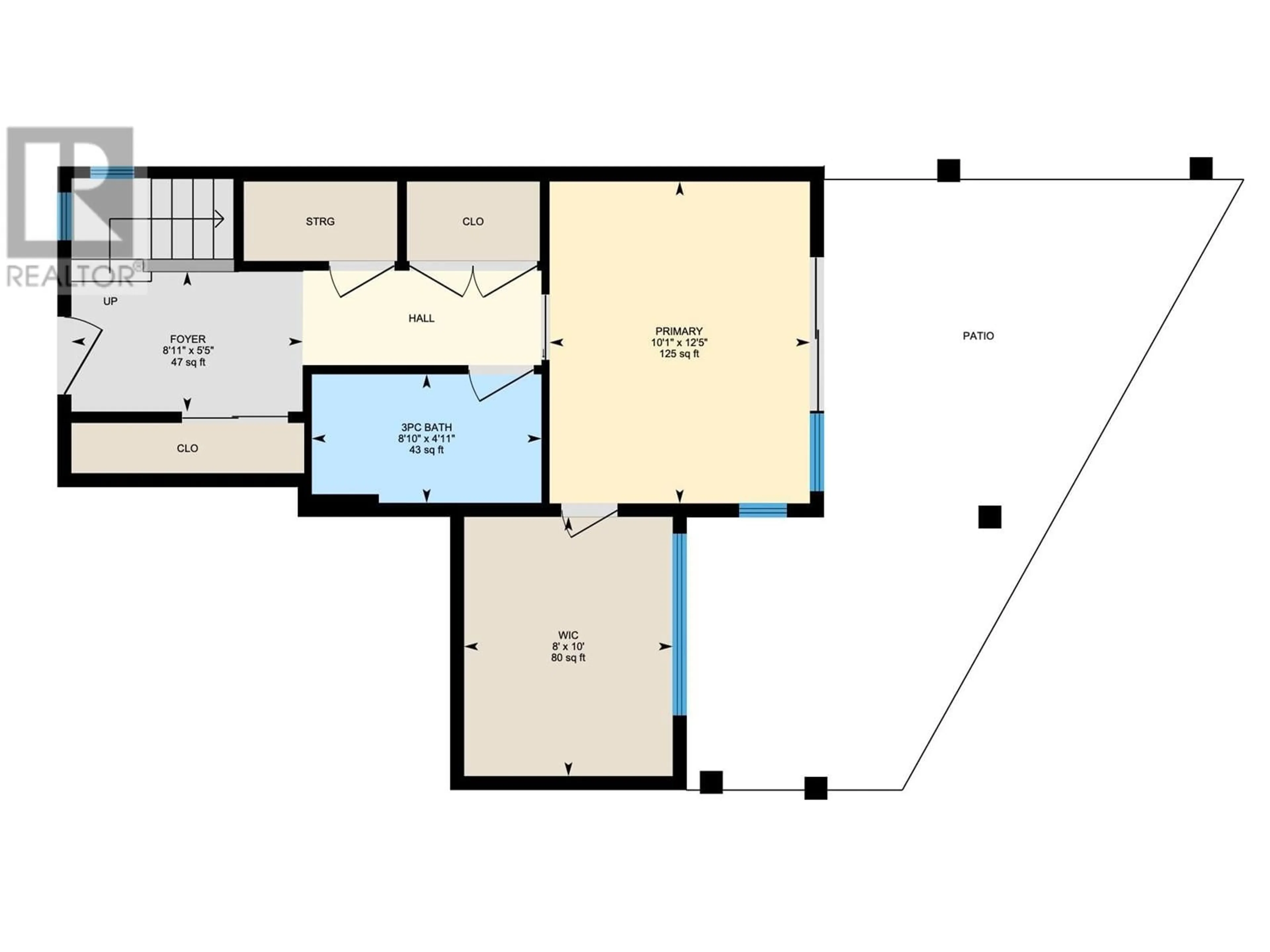 Floor plan for 252 - 6741 LA PALMA LOOP, Kelowna British Columbia V1Z3R8