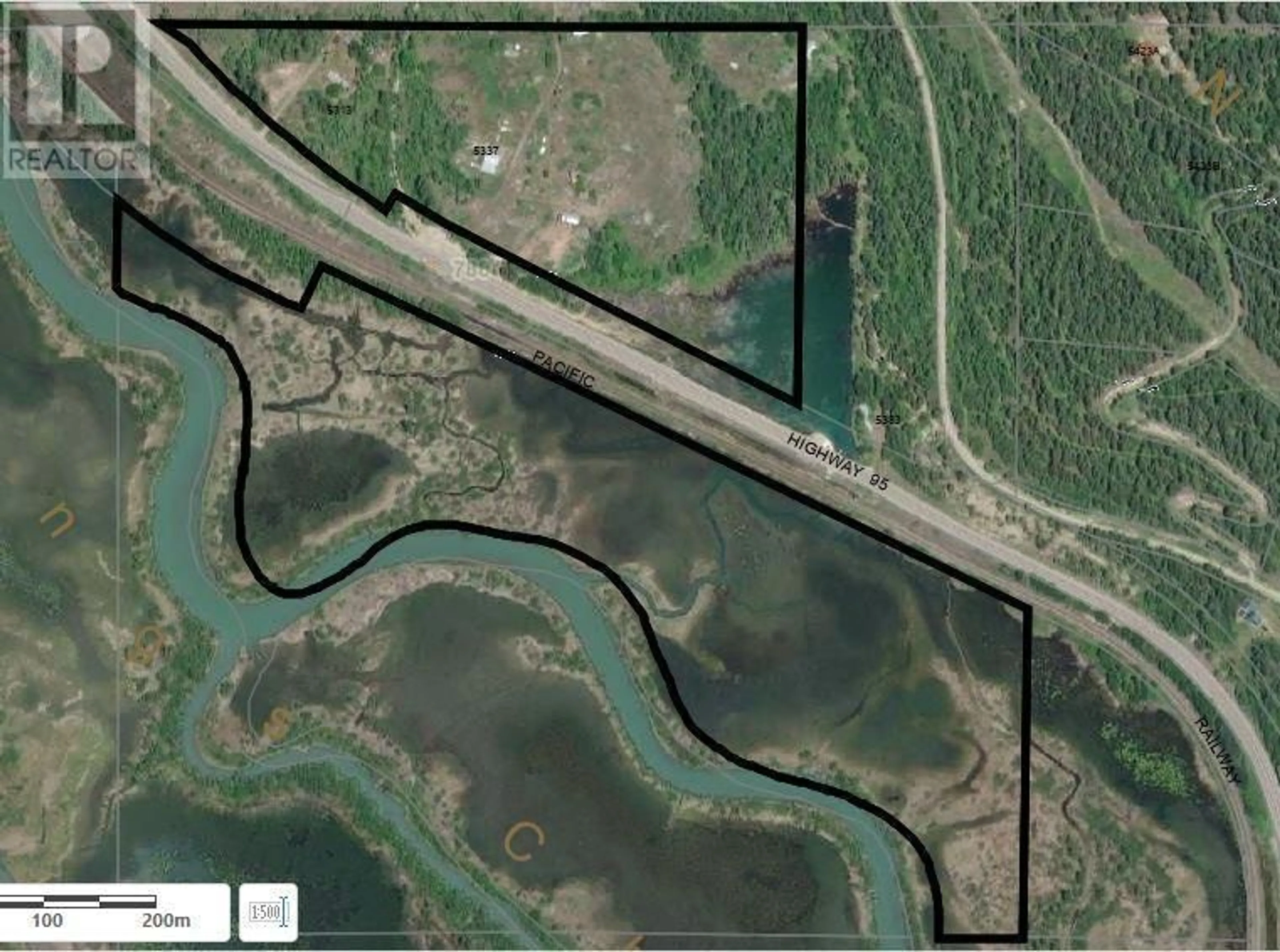 Picture of a map for 5313 95 HIGHWAY, Harrogate British Columbia V0A1J0