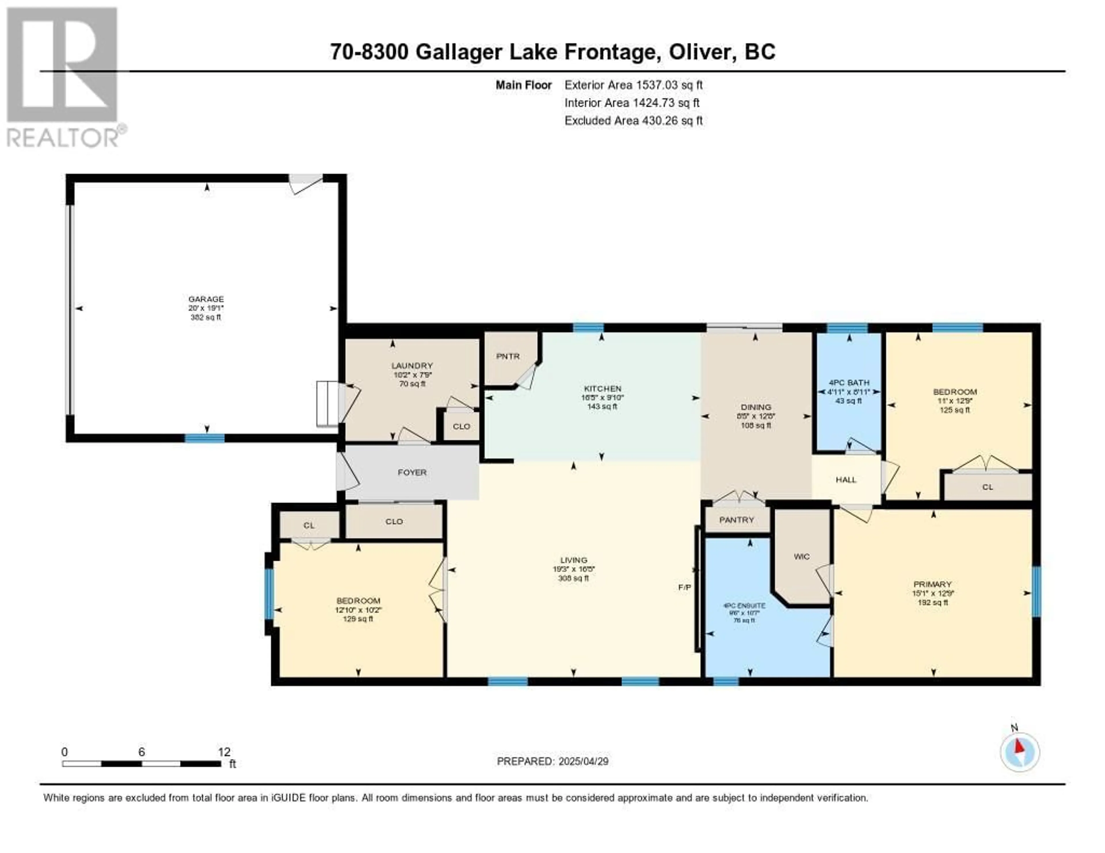 Floor plan for 70 - 8300 GALLAGHER LAKE FRONTAGE ROAD, Oliver British Columbia V0H1T0