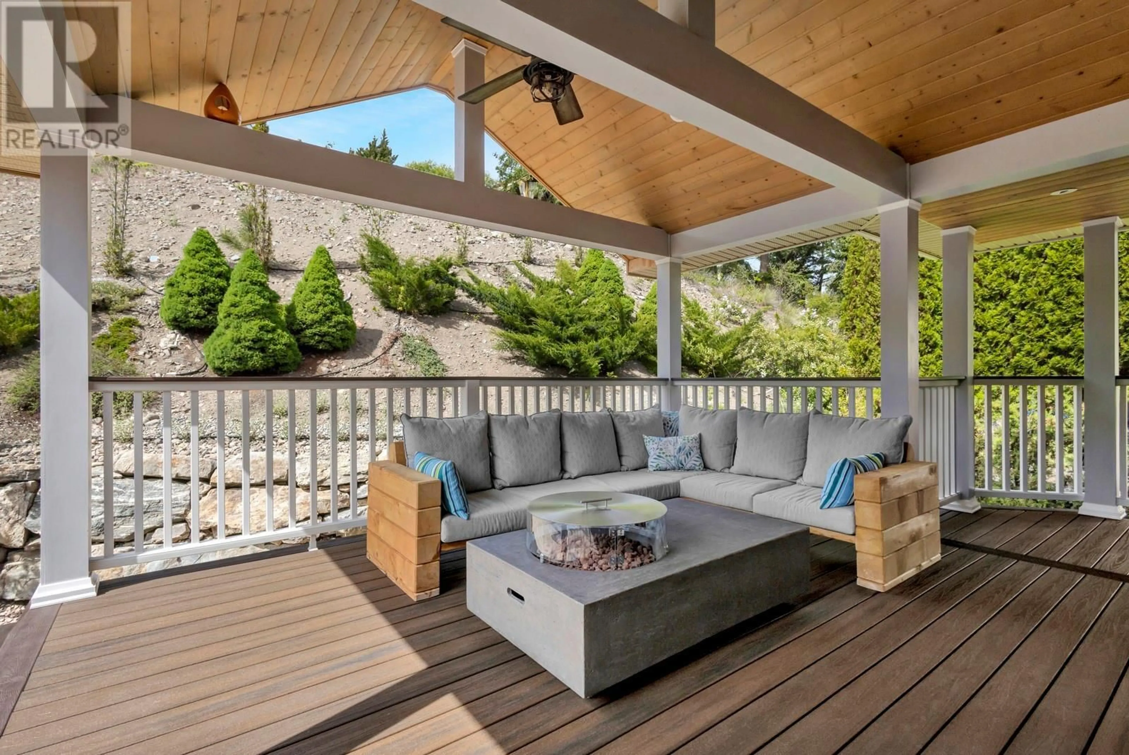 Patio, mountain view for 2418 COBBLESTONE ROAD, West Kelowna British Columbia V4T3A7