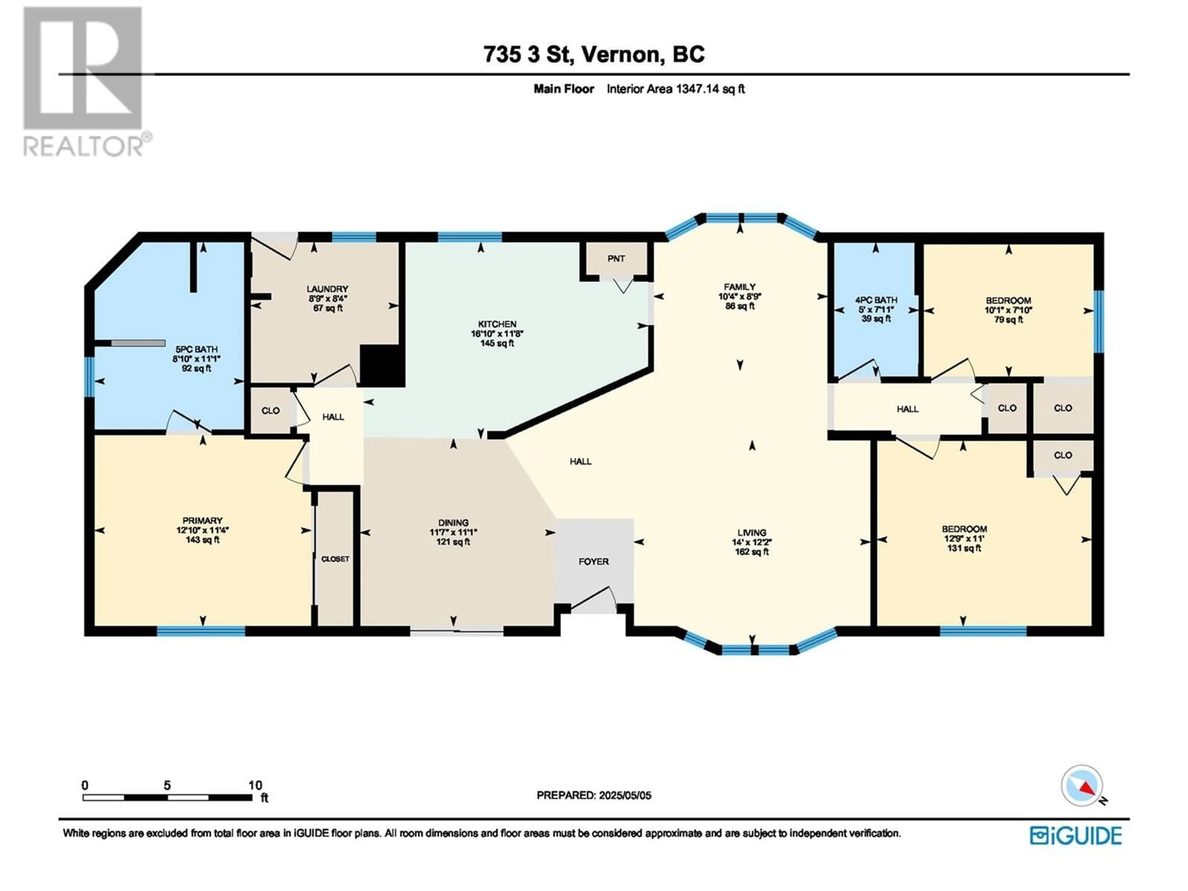 Floor plan for 735 3 STREET, Vernon British Columbia V1H1Z1