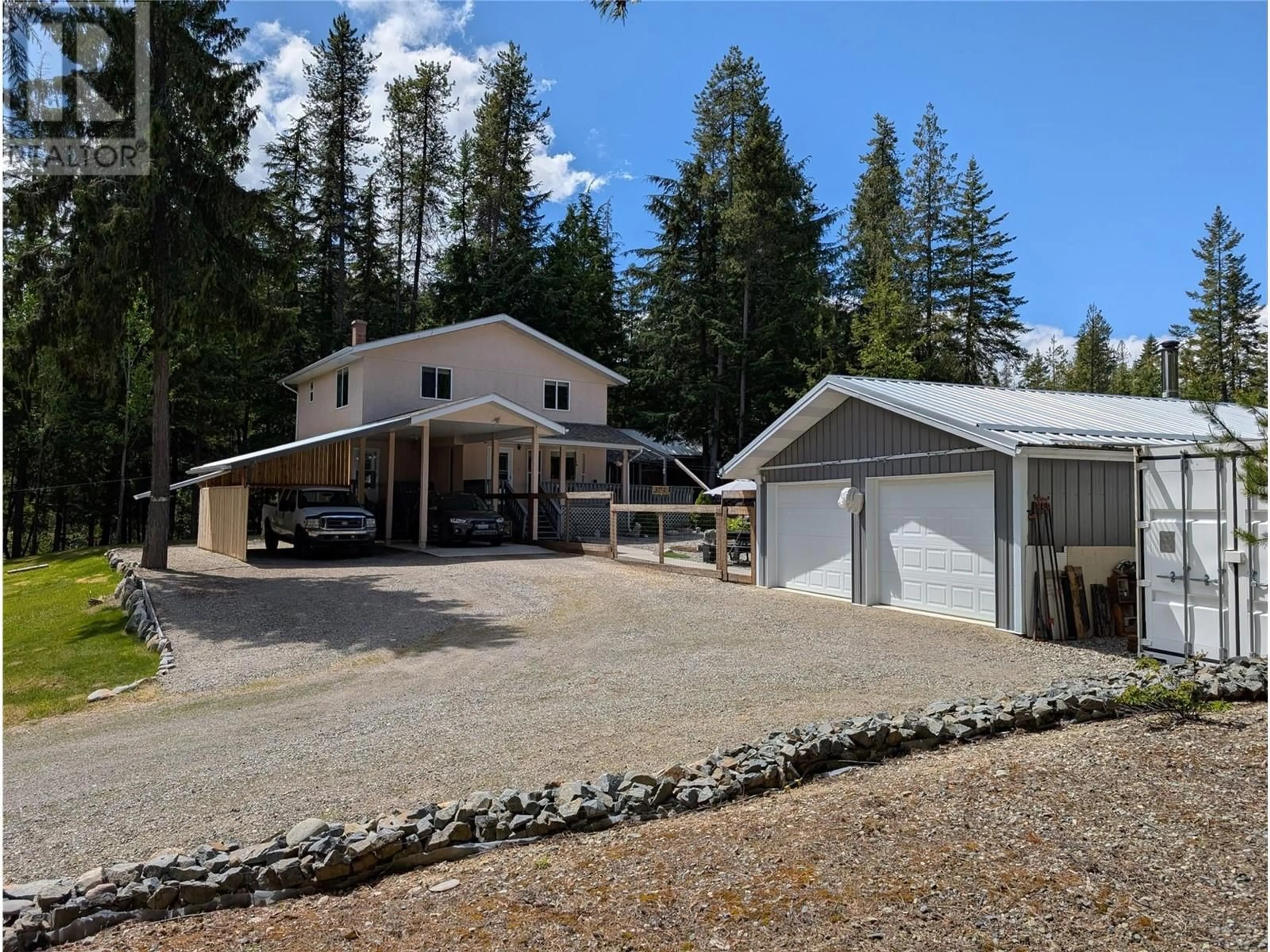 A pic from outside/outdoor area/front of a property/back of a property/a pic from drone, unknown for 602 LAKEVIEW ARROW CREEK ROAD EAST, Arrow Creek British Columbia V0B1G8
