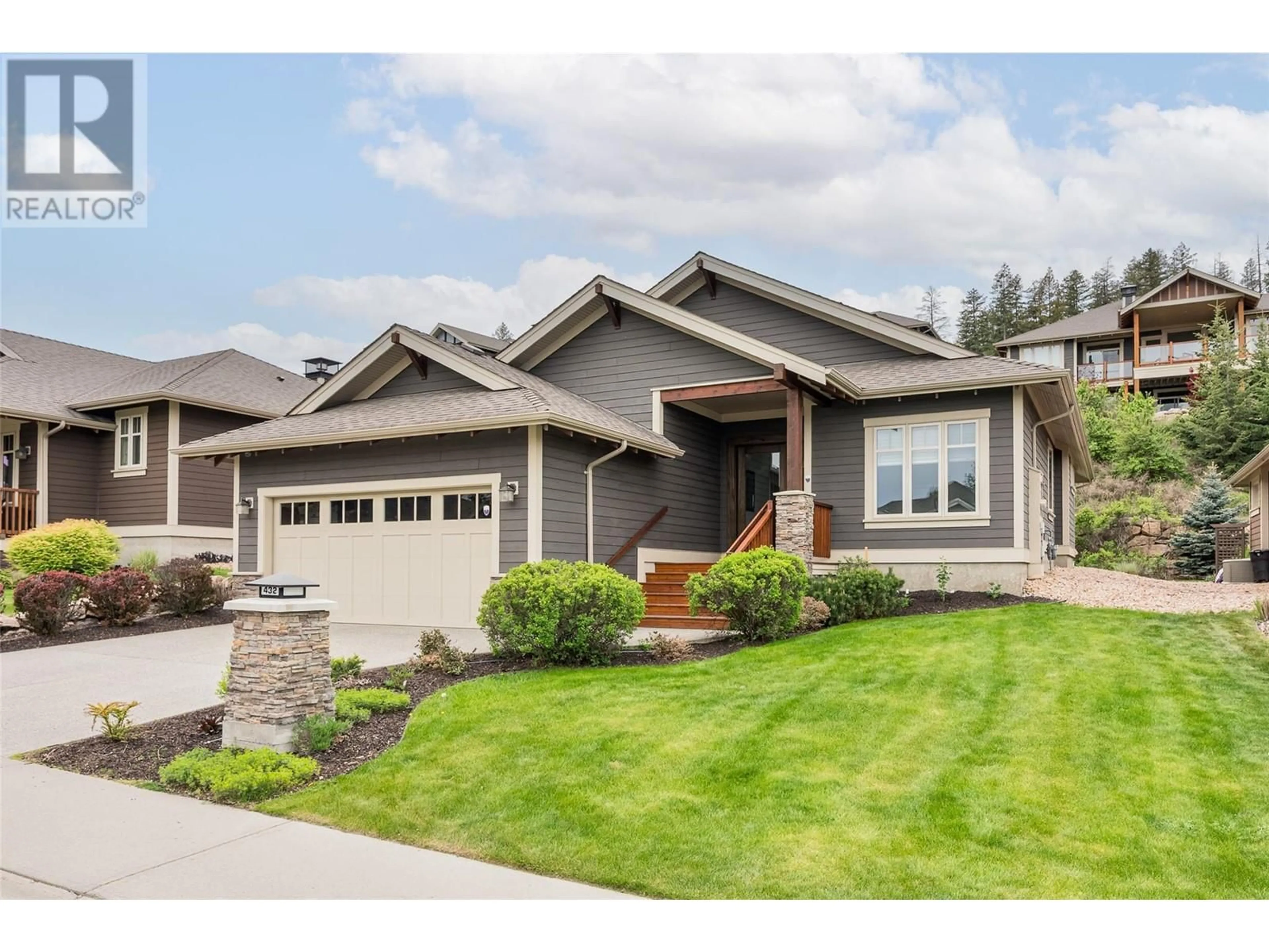 Home with vinyl exterior material, street for 432 LONGSPOON DRIVE, Vernon British Columbia V1H2K2
