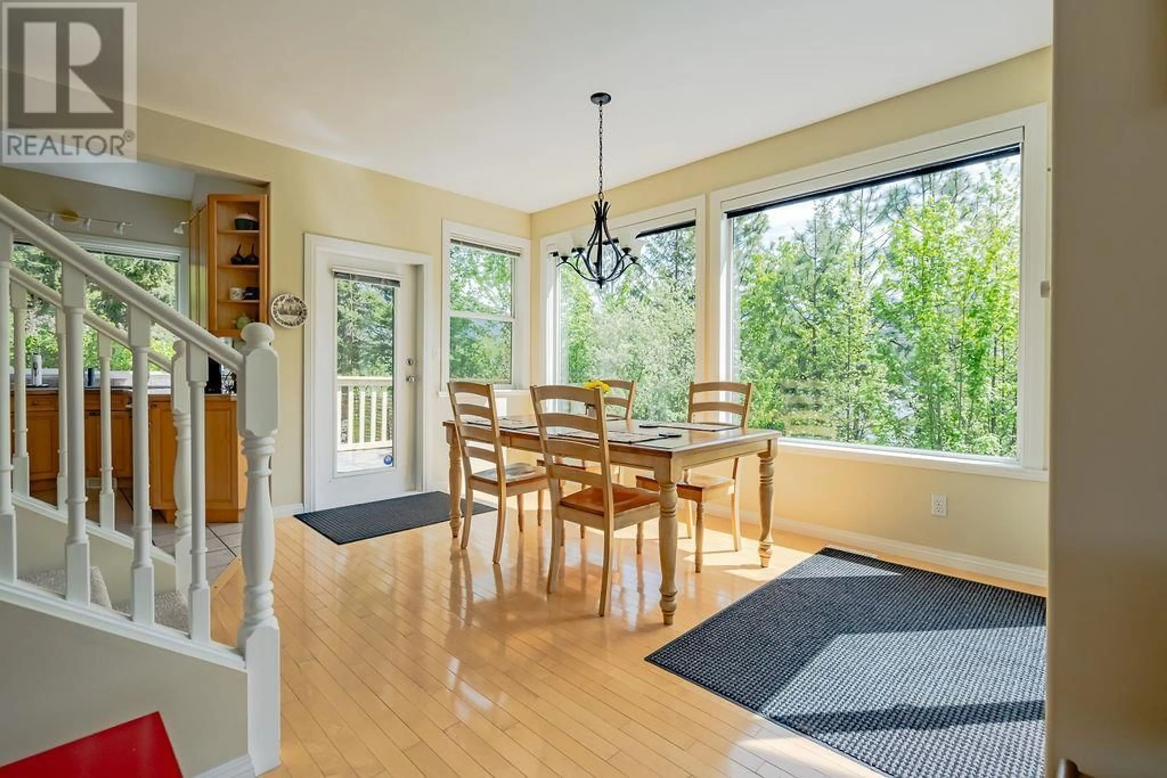 Dining room, wood/laminate floor for 3404 BODARD ROAD, Nelson British Columbia V1L6T3