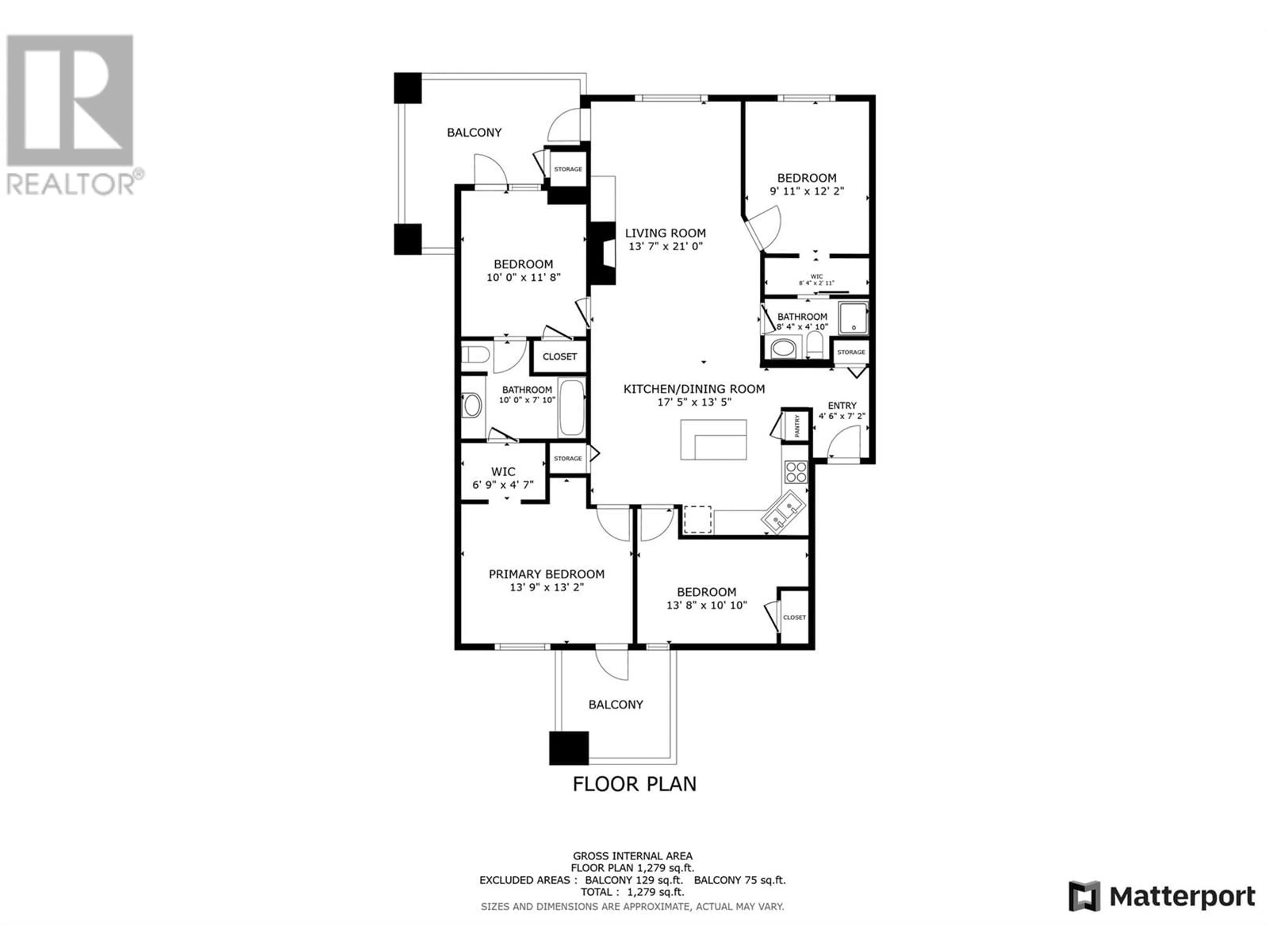 Floor plan for 1101 - 7495 COLUMBIA AVENUE, Radium Hot Springs British Columbia V0A1M0