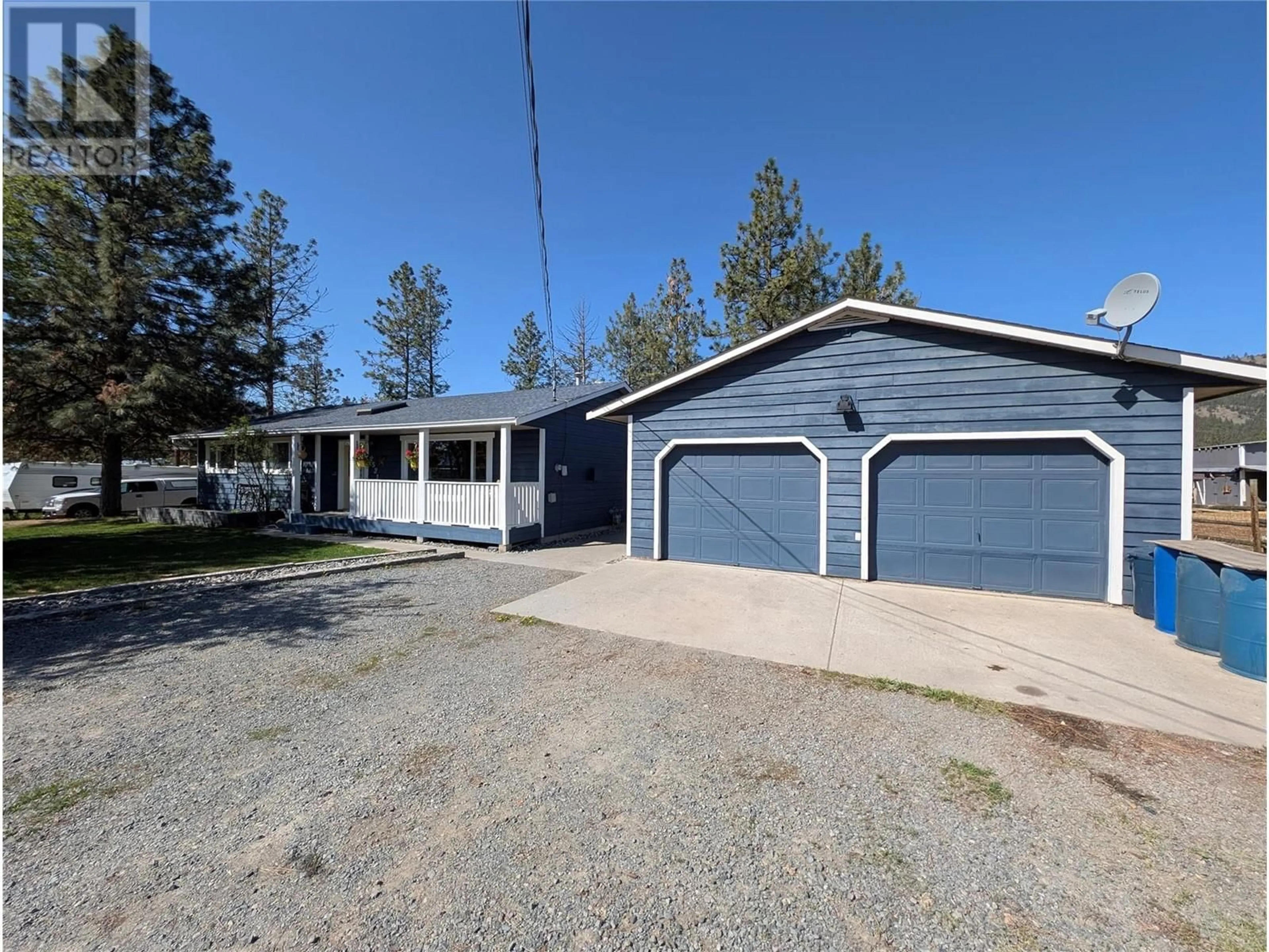 A pic from outside/outdoor area/front of a property/back of a property/a pic from drone, street for 2521 KINVIG STREET, Merritt British Columbia V0K1Y0