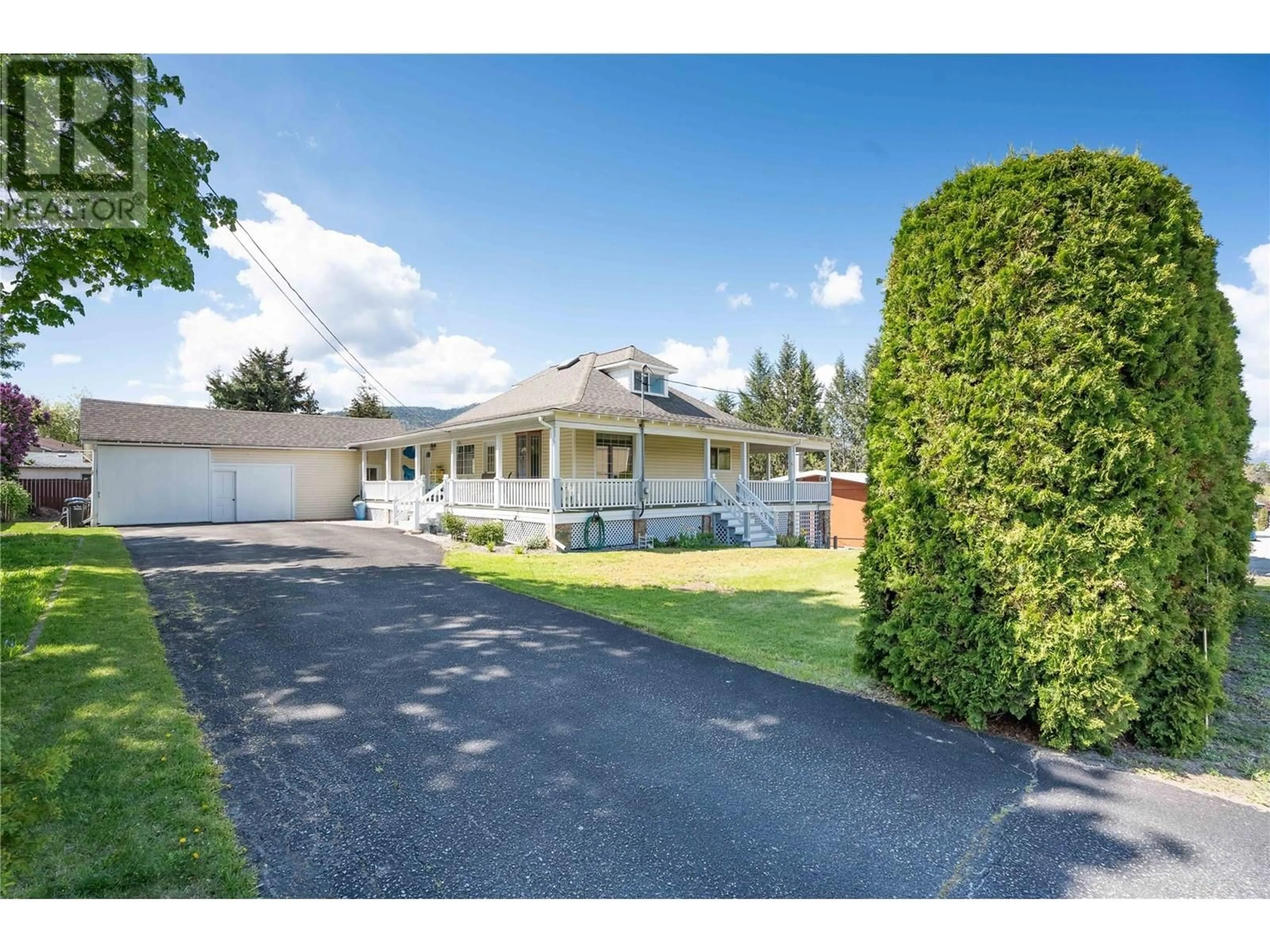 A pic from outside/outdoor area/front of a property/back of a property/a pic from drone, street for 12810 ATKINSON ROAD, Summerland British Columbia V0H1Z4