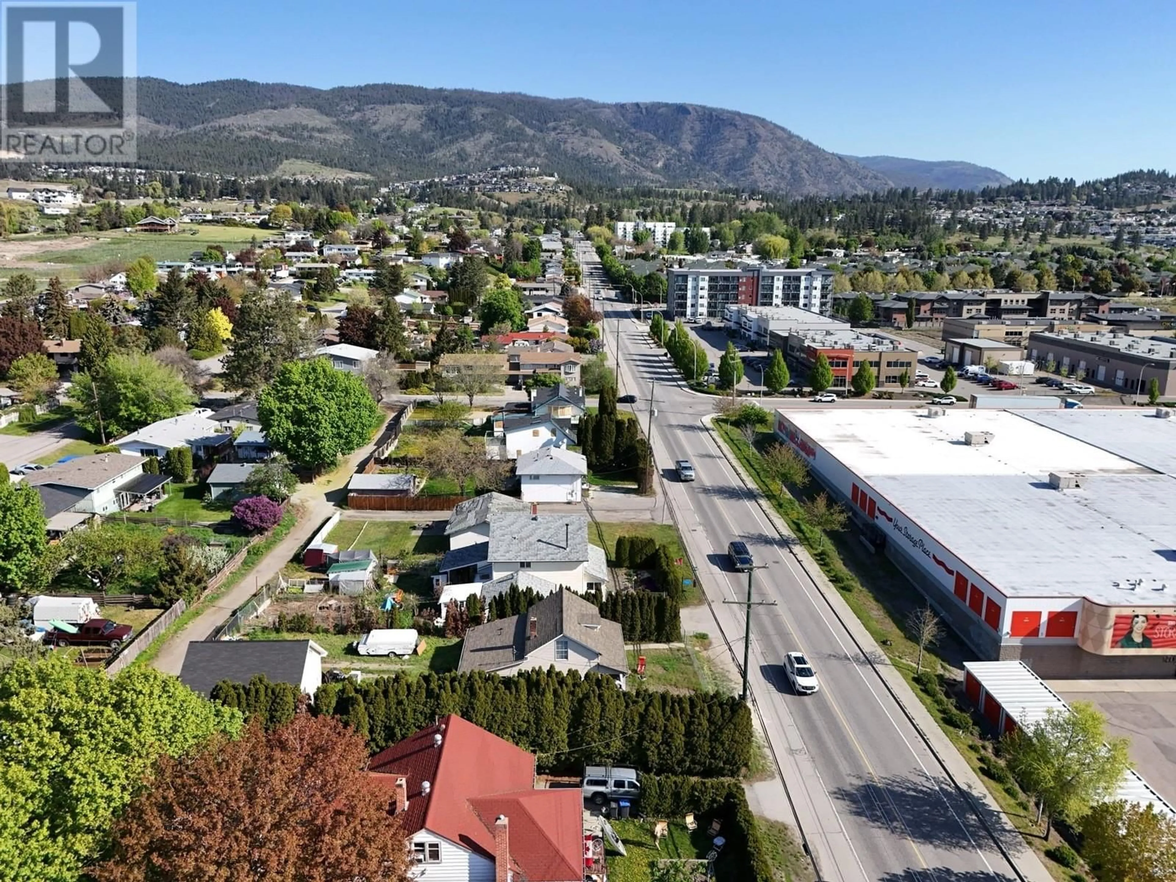A pic from outside/outdoor area/front of a property/back of a property/a pic from drone, mountain view for 3576 OLD OKANAGAN HIGHWAY, West Kelowna British Columbia V4T1P3