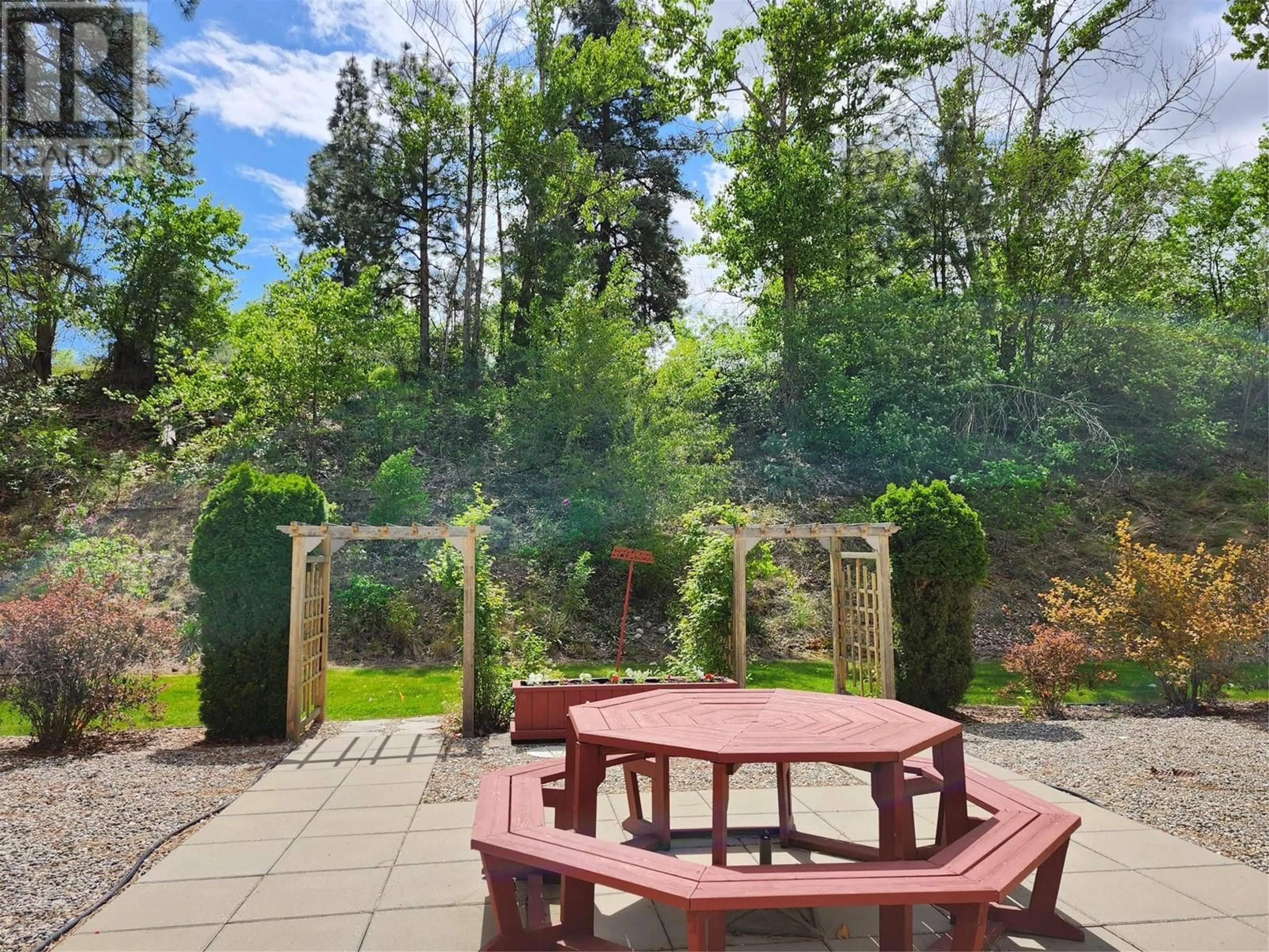 Patio, forest/trees view for 106C - 921 SPILLWAY ROAD, Oliver British Columbia V0H1T8
