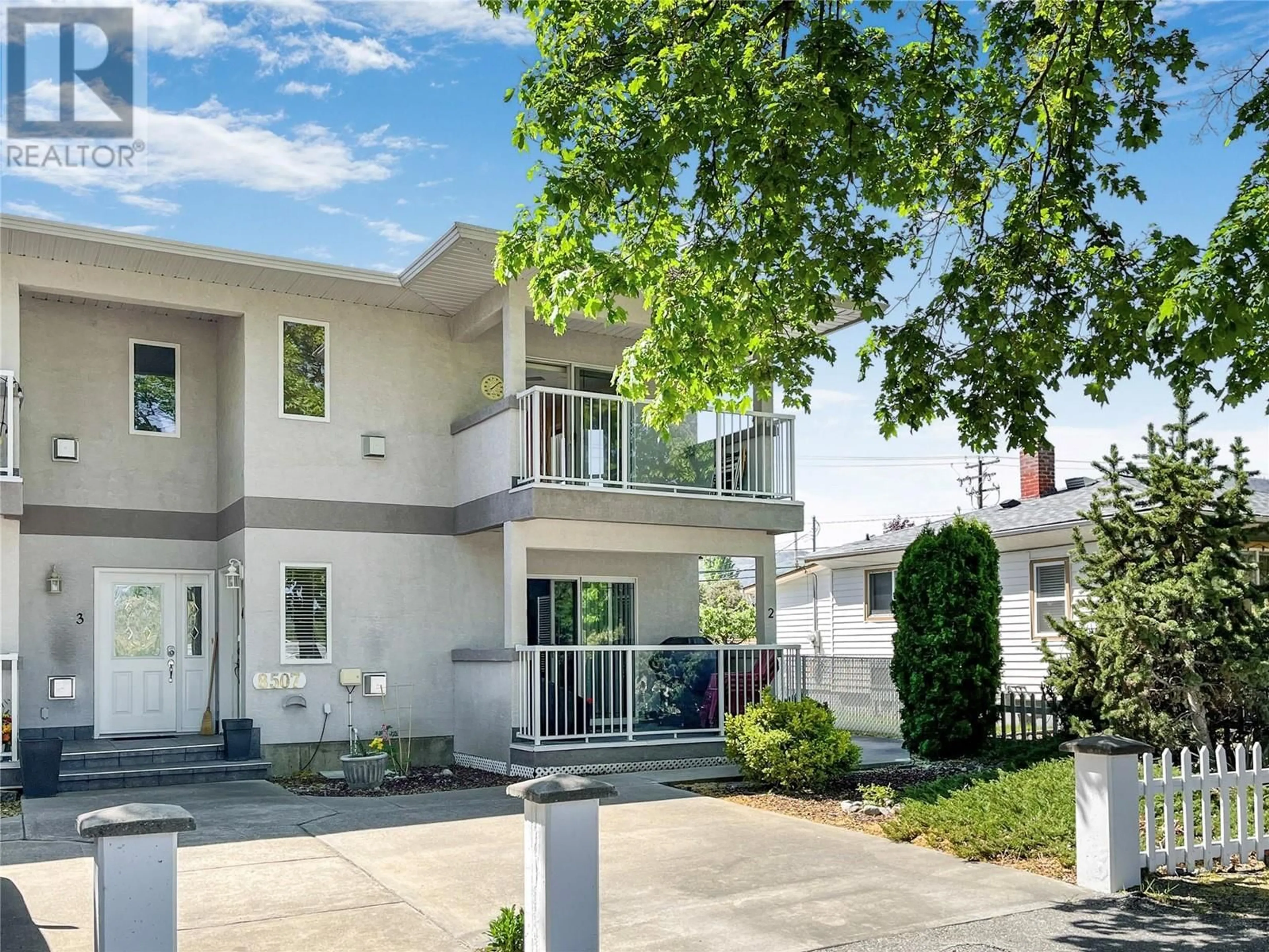 Home with vinyl exterior material, street for 4 - 8507 70TH AVENUE, Osoyoos British Columbia V0H1V1