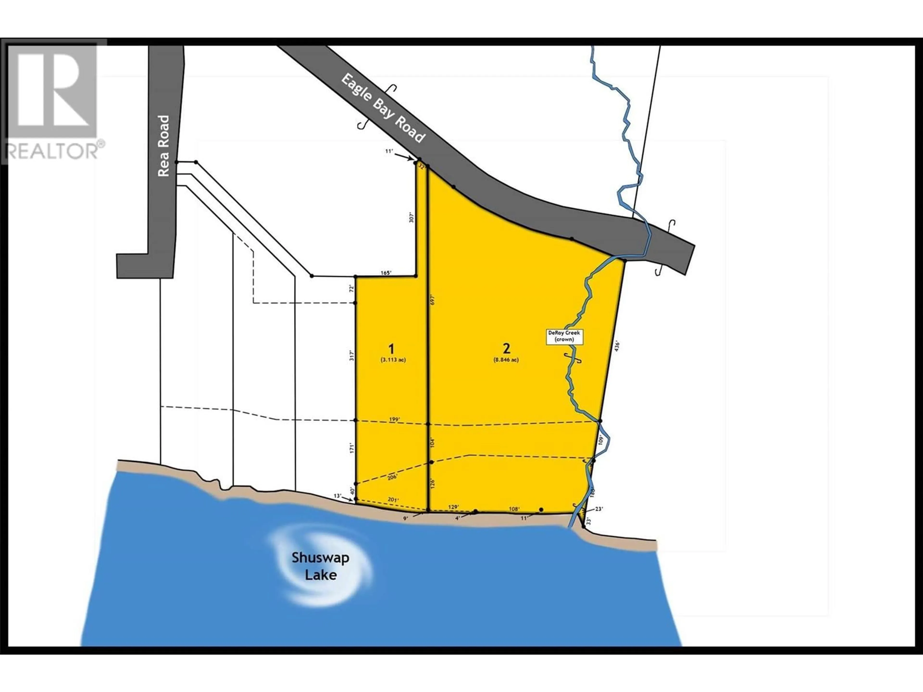 Picture of a map for EAGLE BAY ROAD, Eagle Bay British Columbia V0E1T0