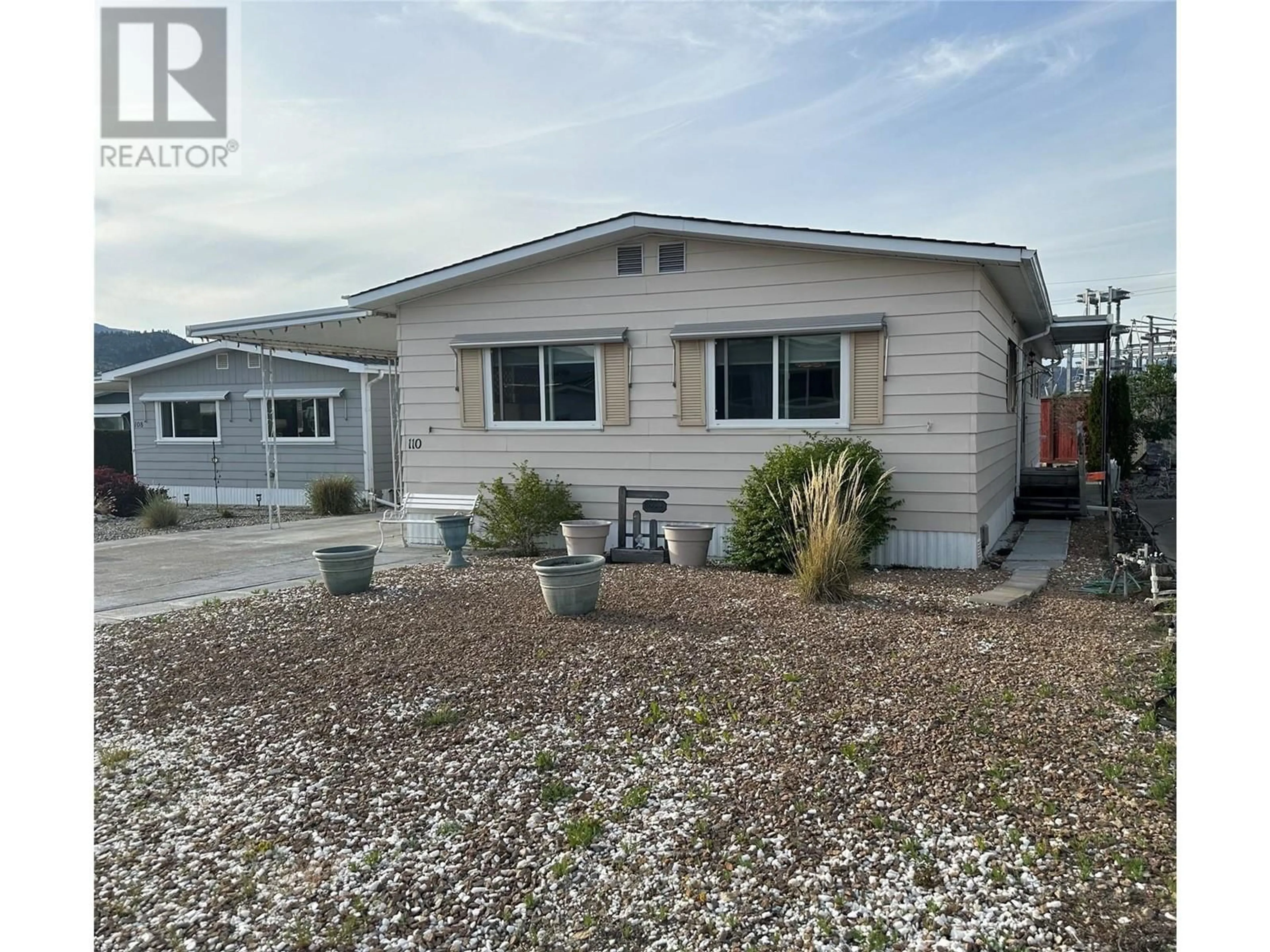 Home with vinyl exterior material, water/lake/river/ocean view for 110 - 6601 TUCELNUIT DRIVE, Oliver British Columbia V0H1T3