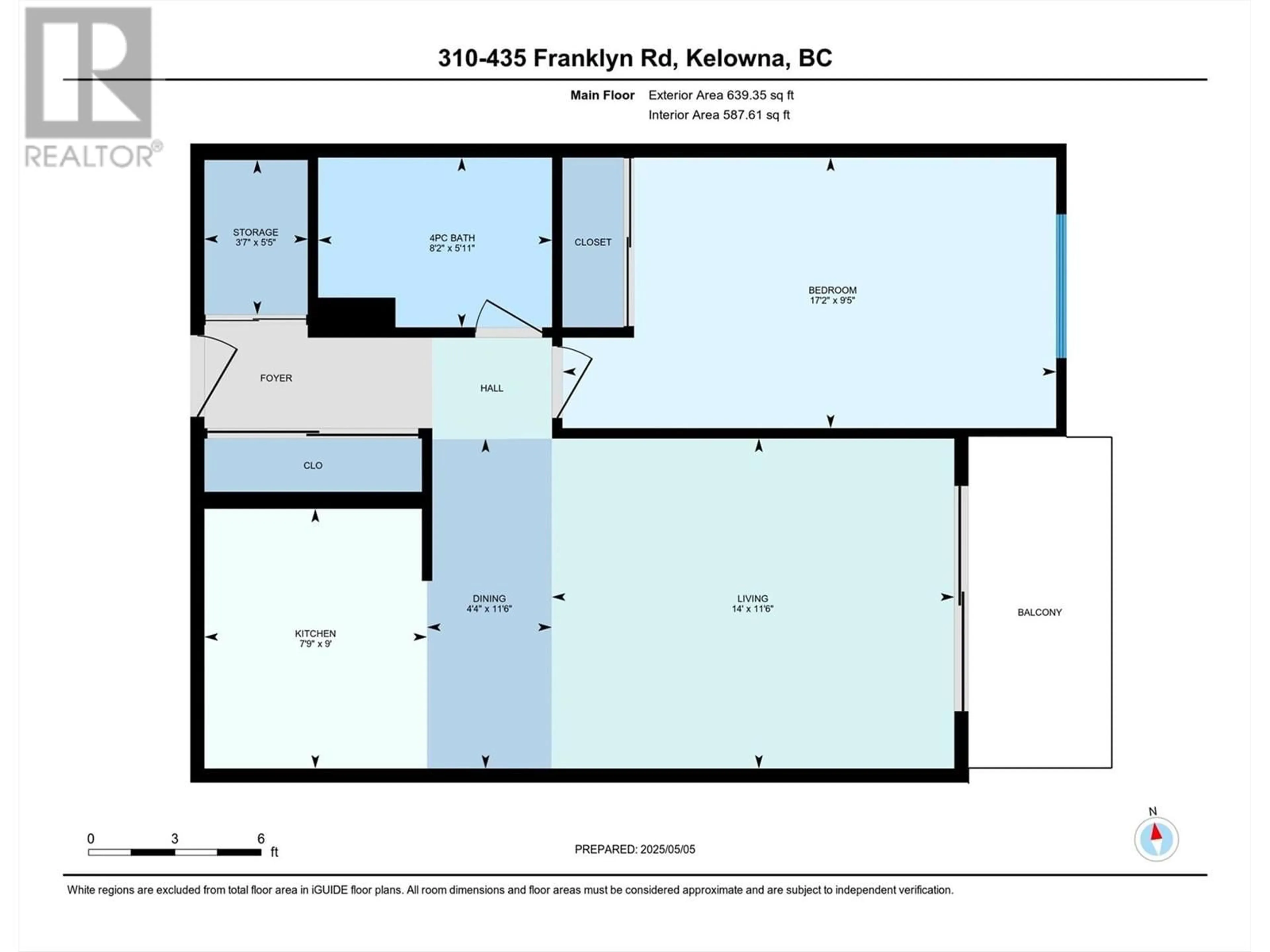 Floor plan for 310 - 435 FRANKLYN ROAD, Kelowna British Columbia V1X5X8