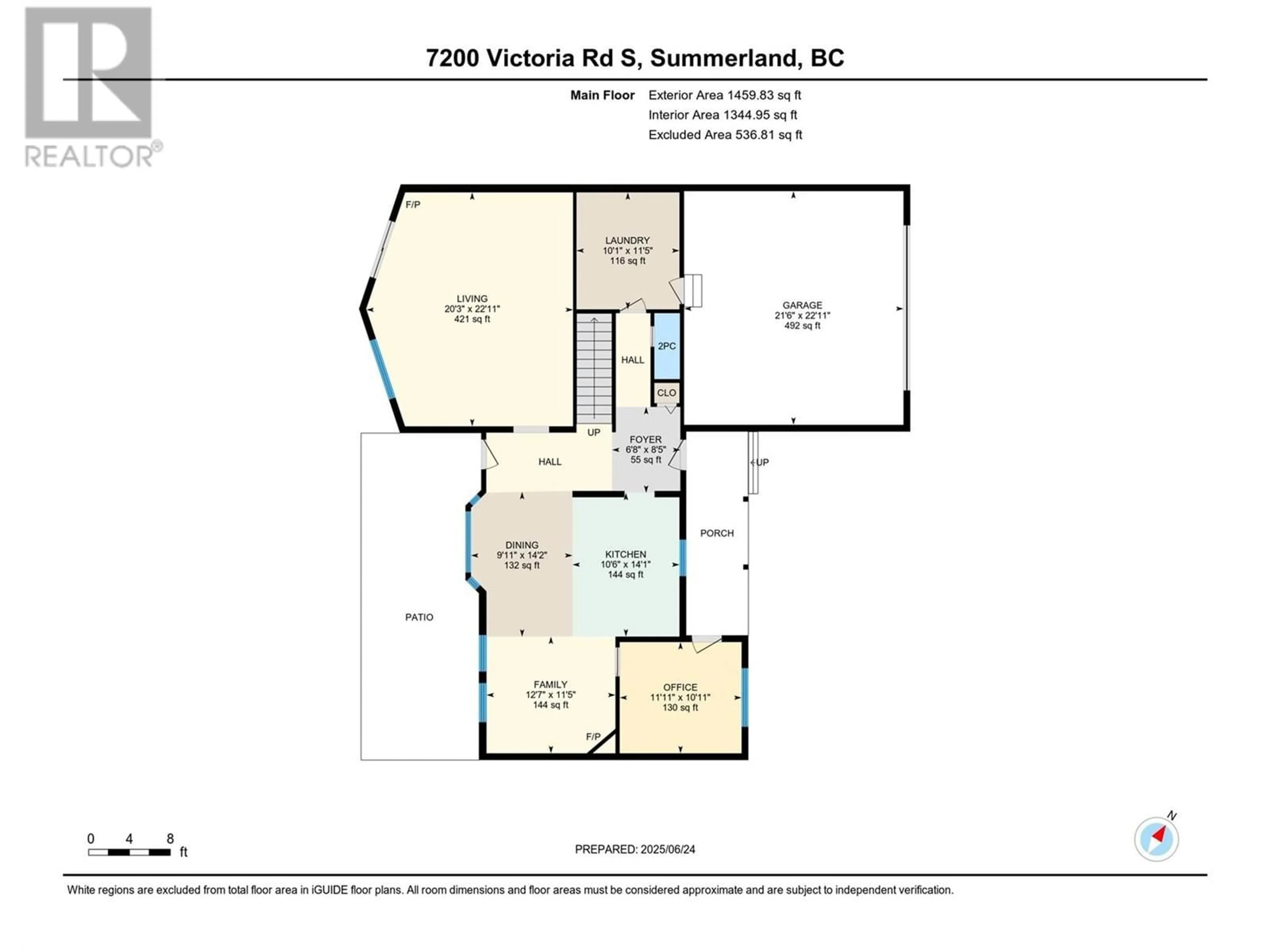 Floor plan for 7200 VICTORIA ROAD SOUTH, Summerland British Columbia V0H1Z2