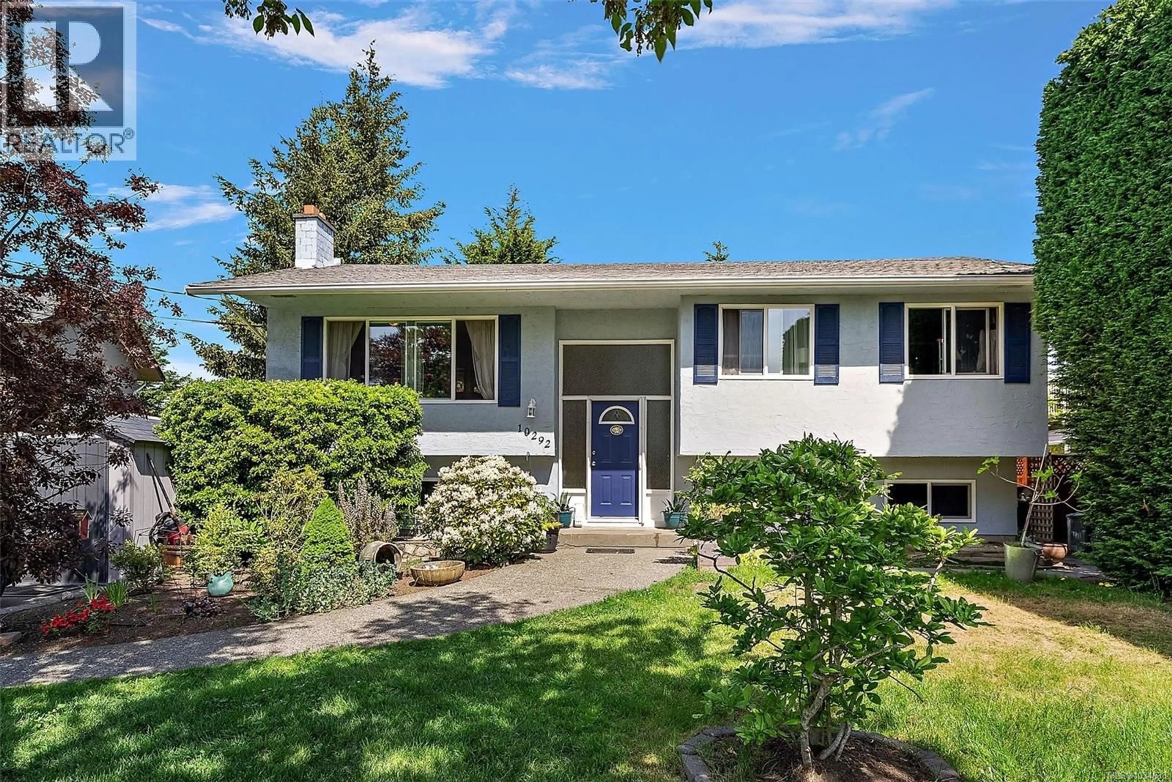 Home with vinyl exterior material, street for 10292 GODFREY PLACE, Sidney British Columbia V8L2L1
