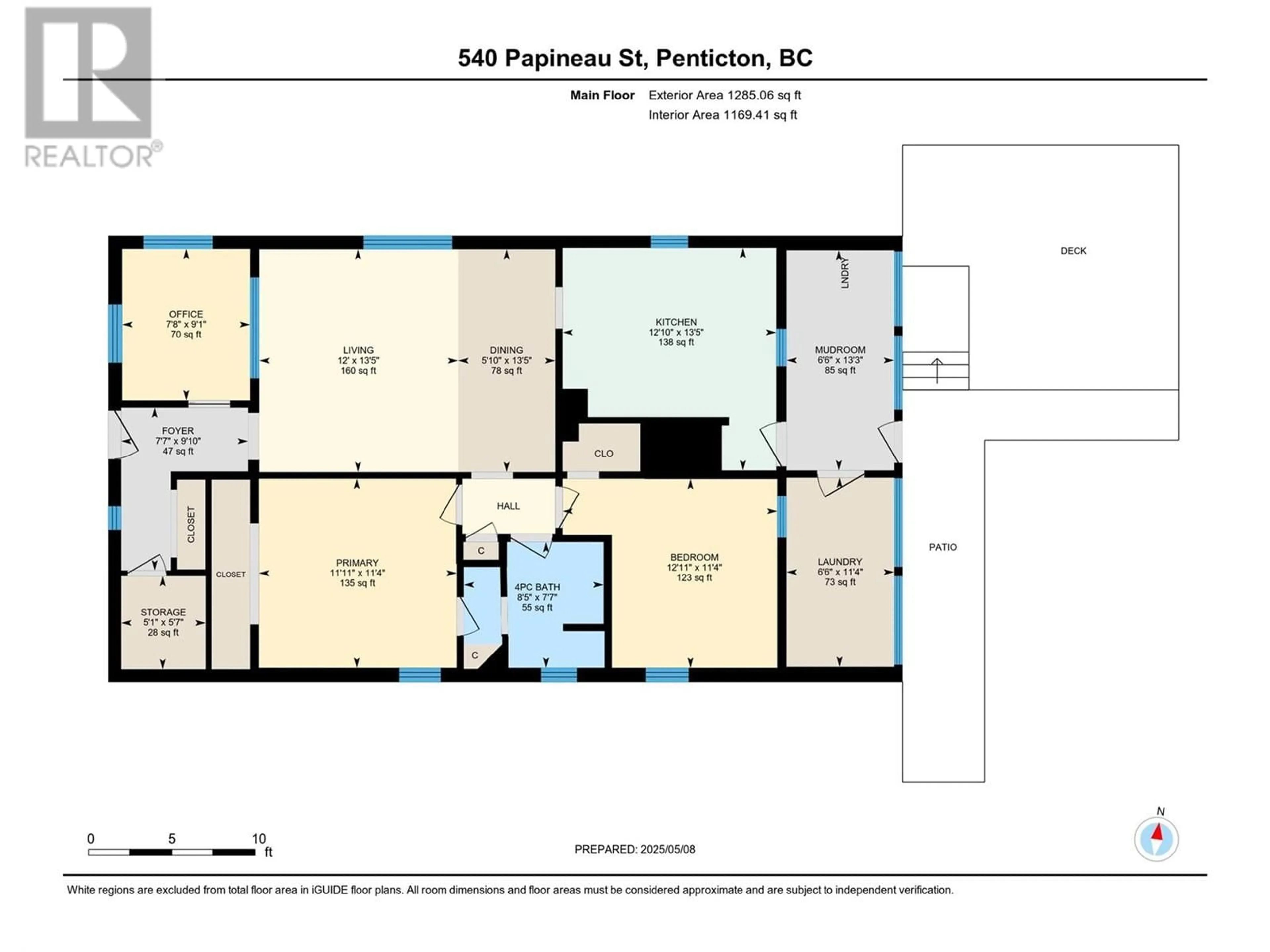 Floor plan for 540 PAPINEAU STREET, Penticton British Columbia V2A4X5