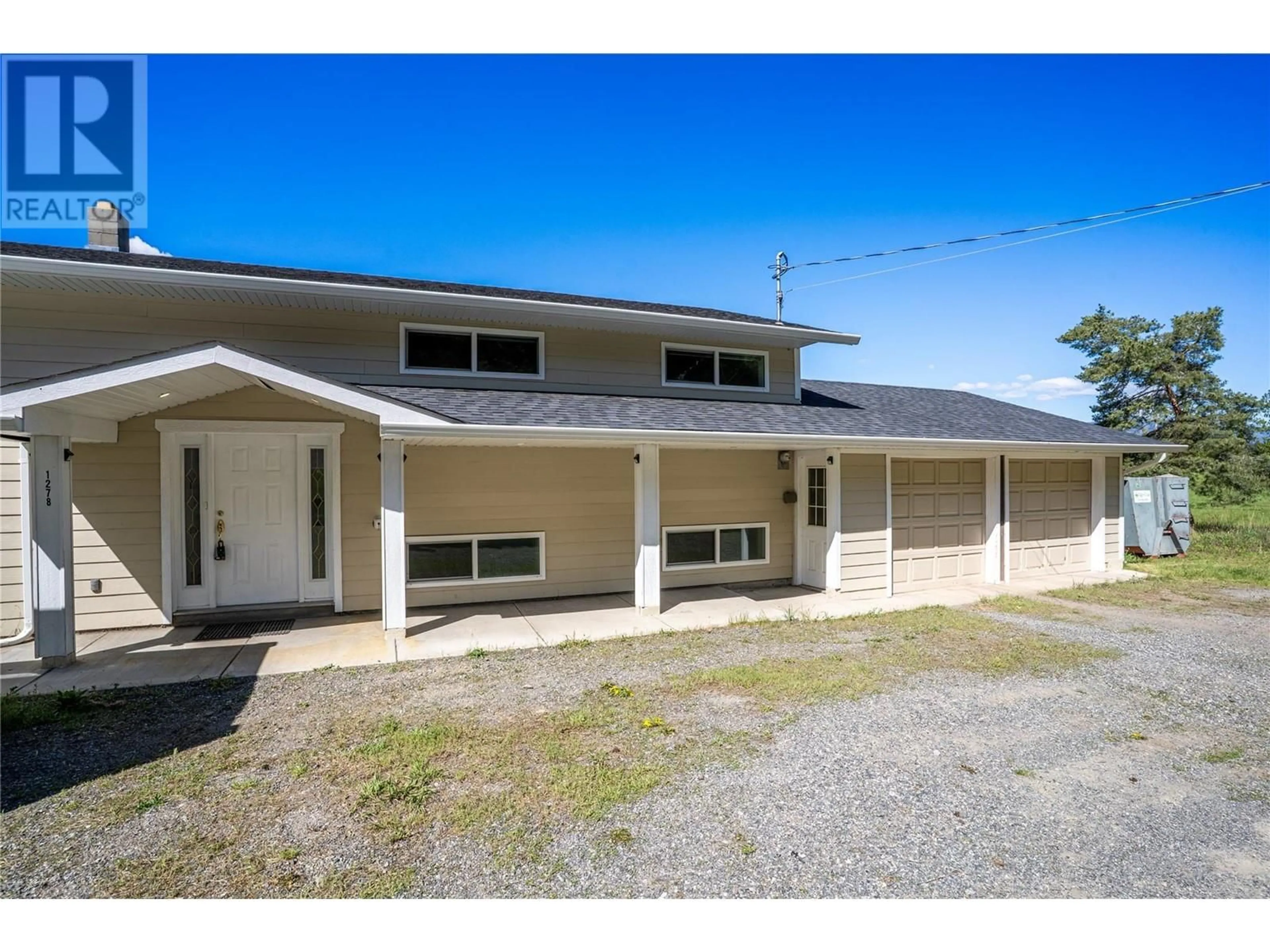 A pic from outside/outdoor area/front of a property/back of a property/a pic from drone, unknown for 1278 ROUND LAKE ROAD, Armstrong British Columbia V0E1B5
