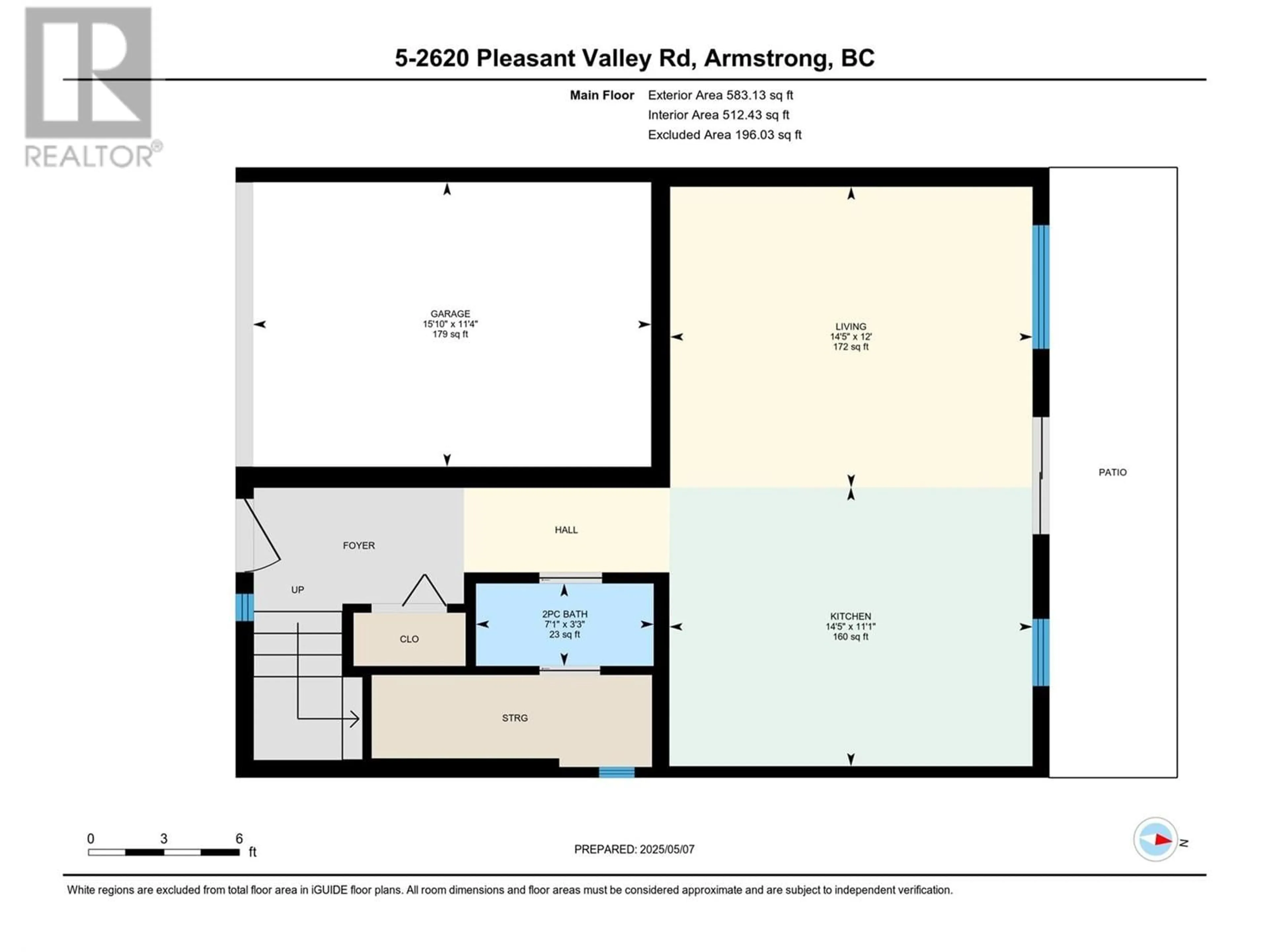 Floor plan for 5 - 2620 PLEASANT VALLEY ROAD, Armstrong British Columbia V4Y2A5