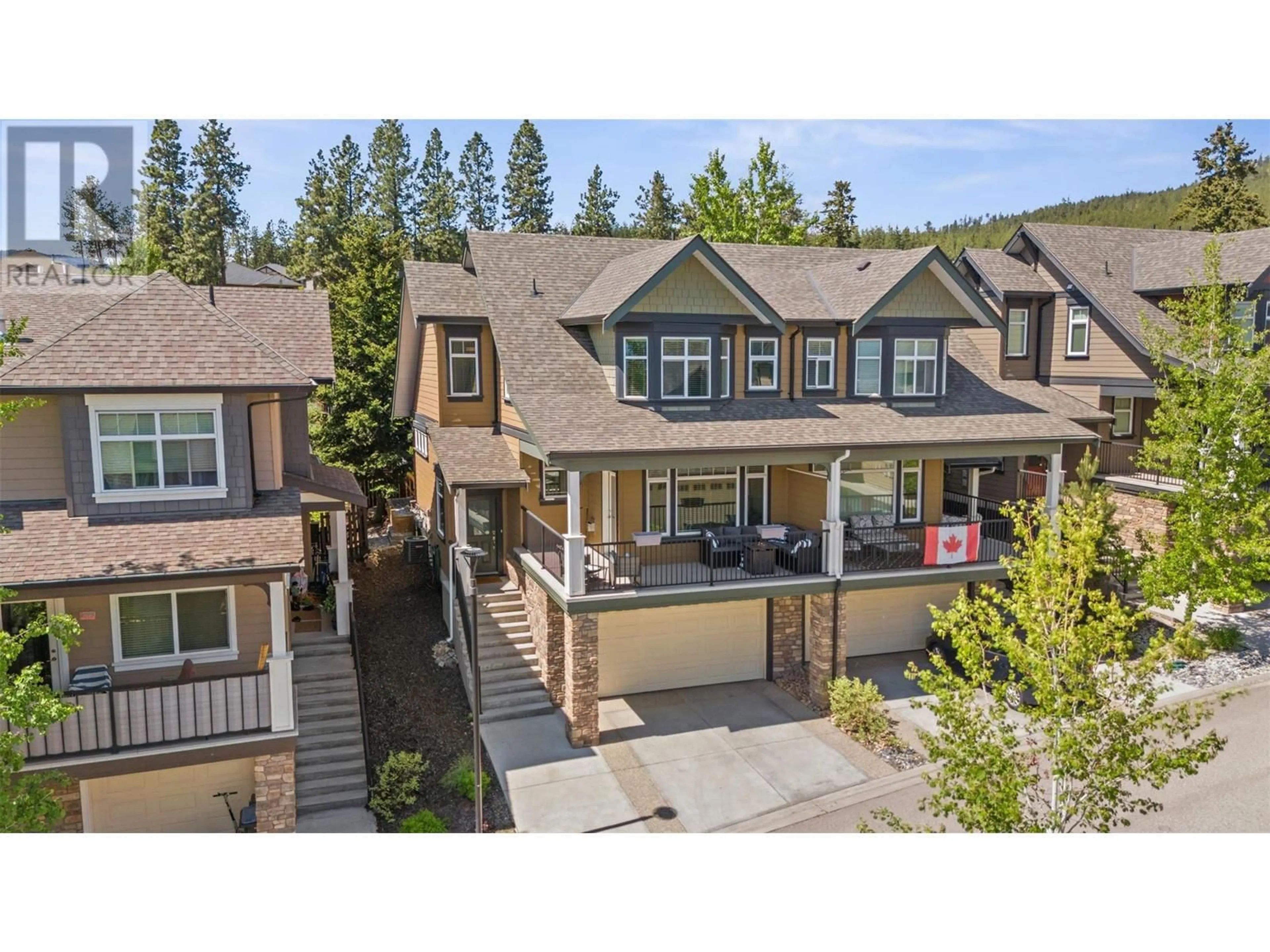 A pic from outside/outdoor area/front of a property/back of a property/a pic from drone, street for 60 - 12850 STILLWATER COURT, Lake Country British Columbia V4V2S9