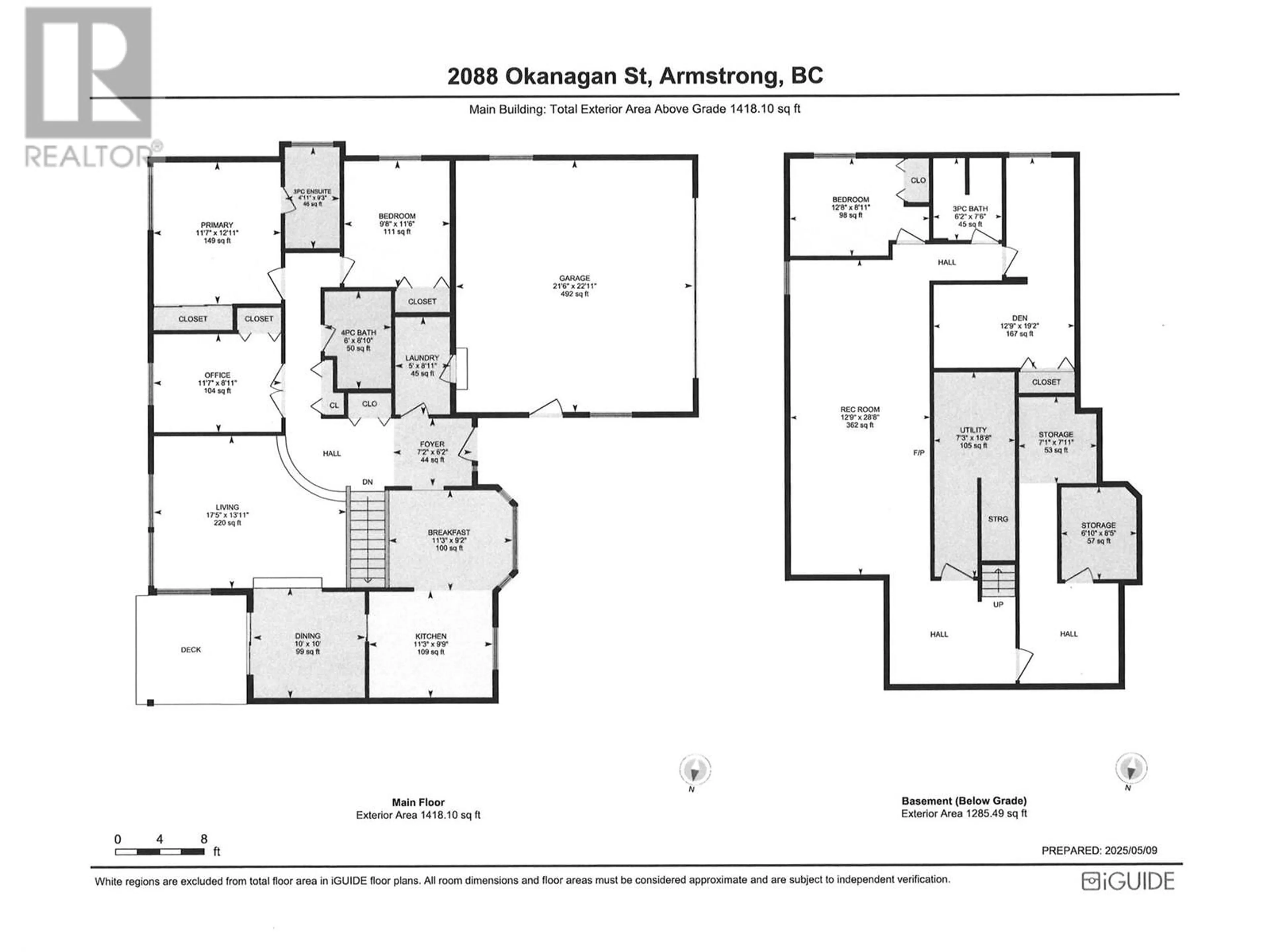 Floor plan for 2088 OKANAGAN STREET, Armstrong British Columbia V4Y0C4