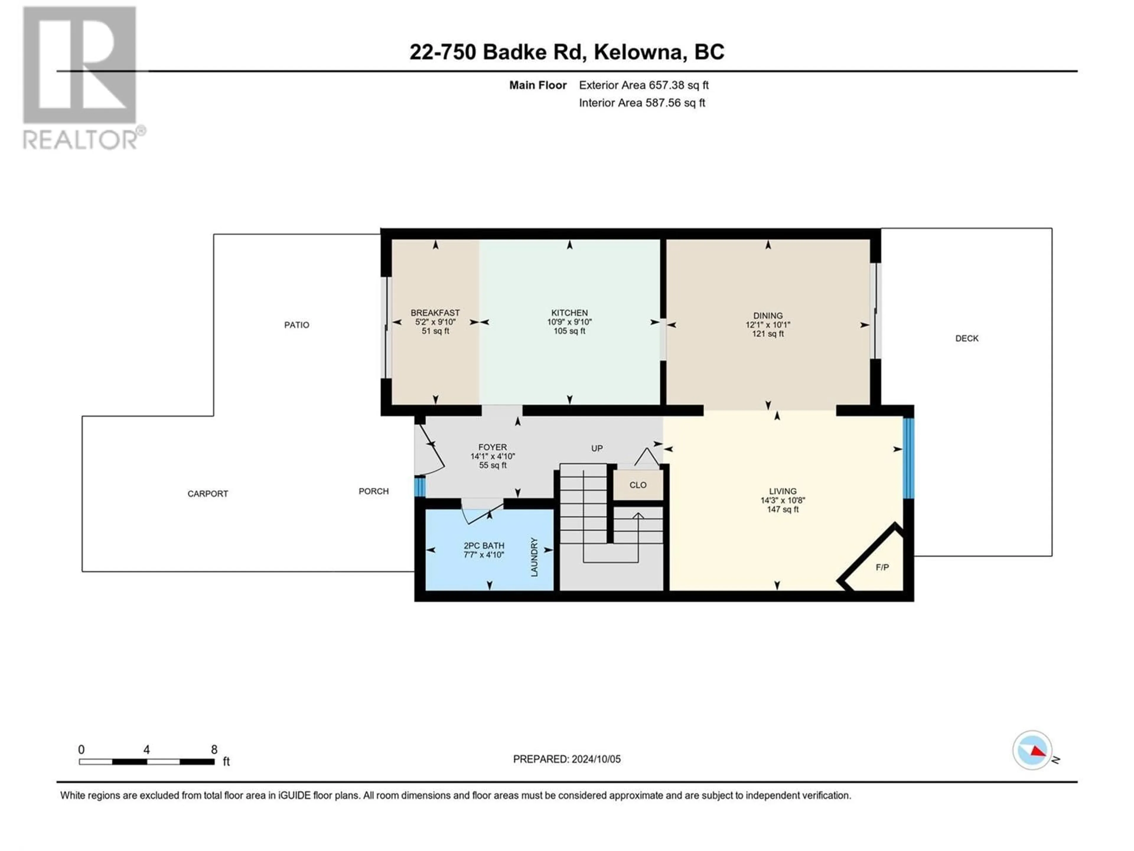 Floor plan for 22 - 750 BADKE ROAD, Kelowna British Columbia V1X6G9