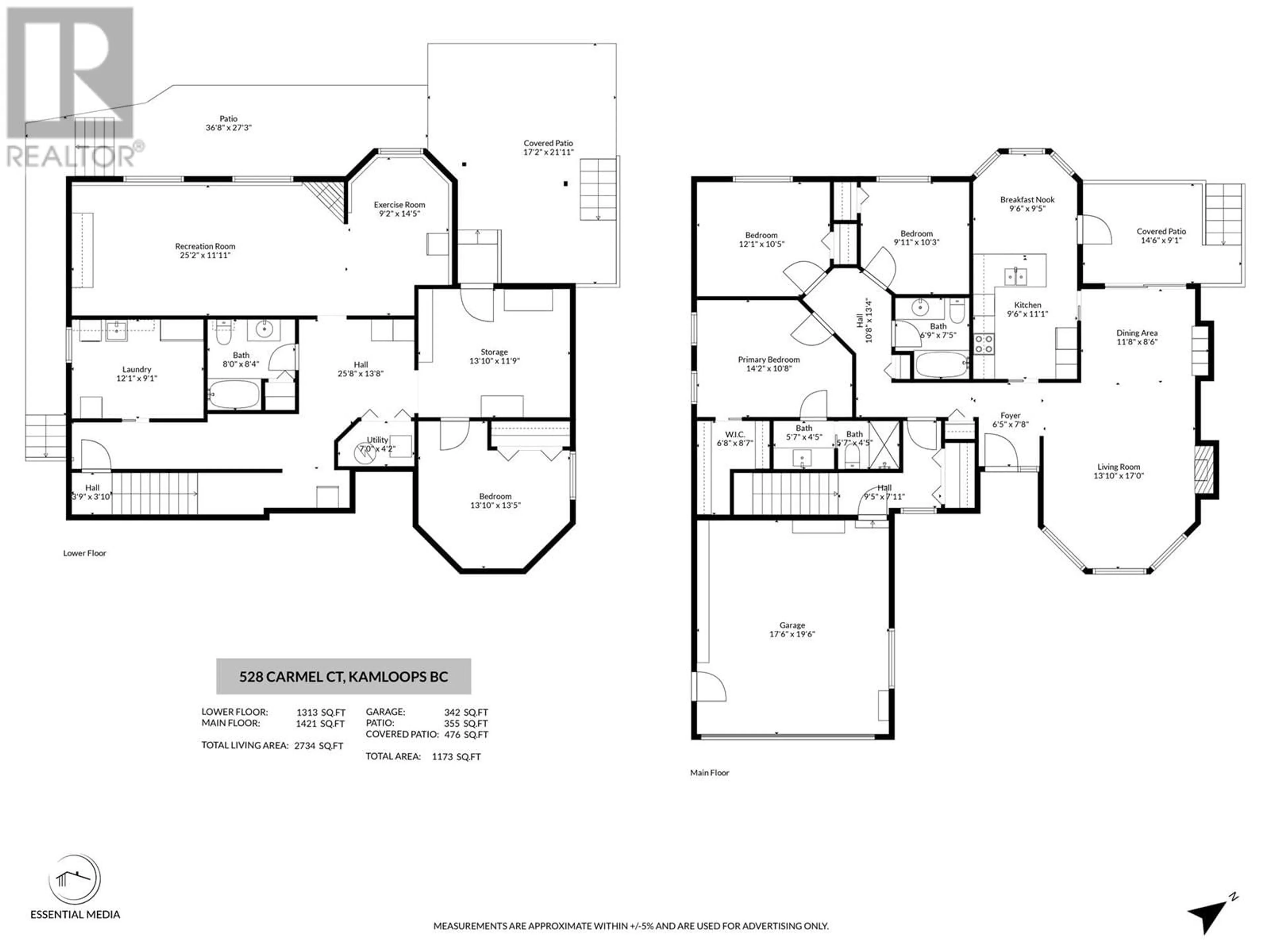 Floor plan for 528 CARMEL COURT, Kamloops British Columbia V2E2G3