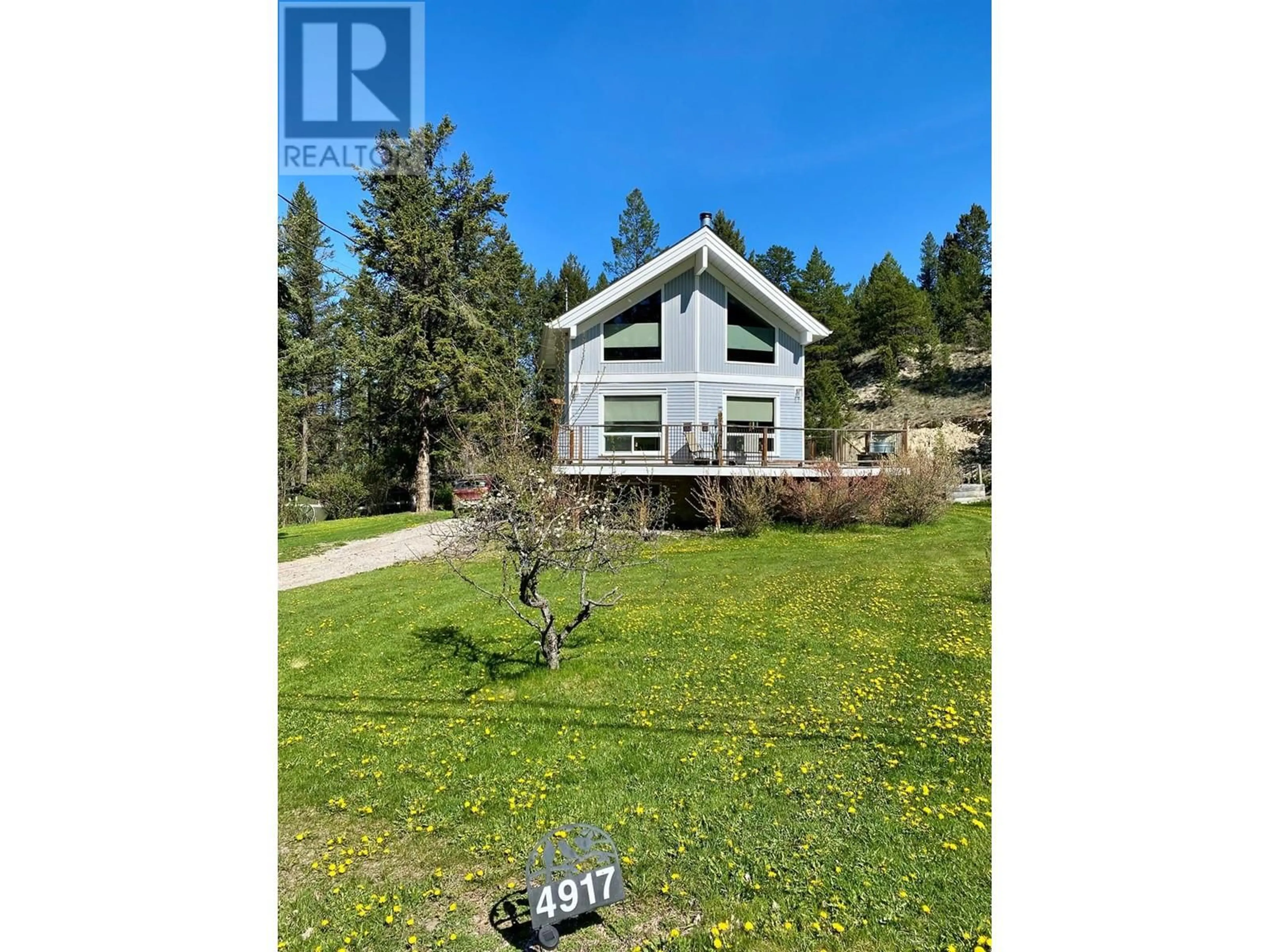 A pic from outside/outdoor area/front of a property/back of a property/a pic from drone, water/lake/river/ocean view for 4917 WILLS ROAD, Fairmont Hot Springs British Columbia V0B1L1