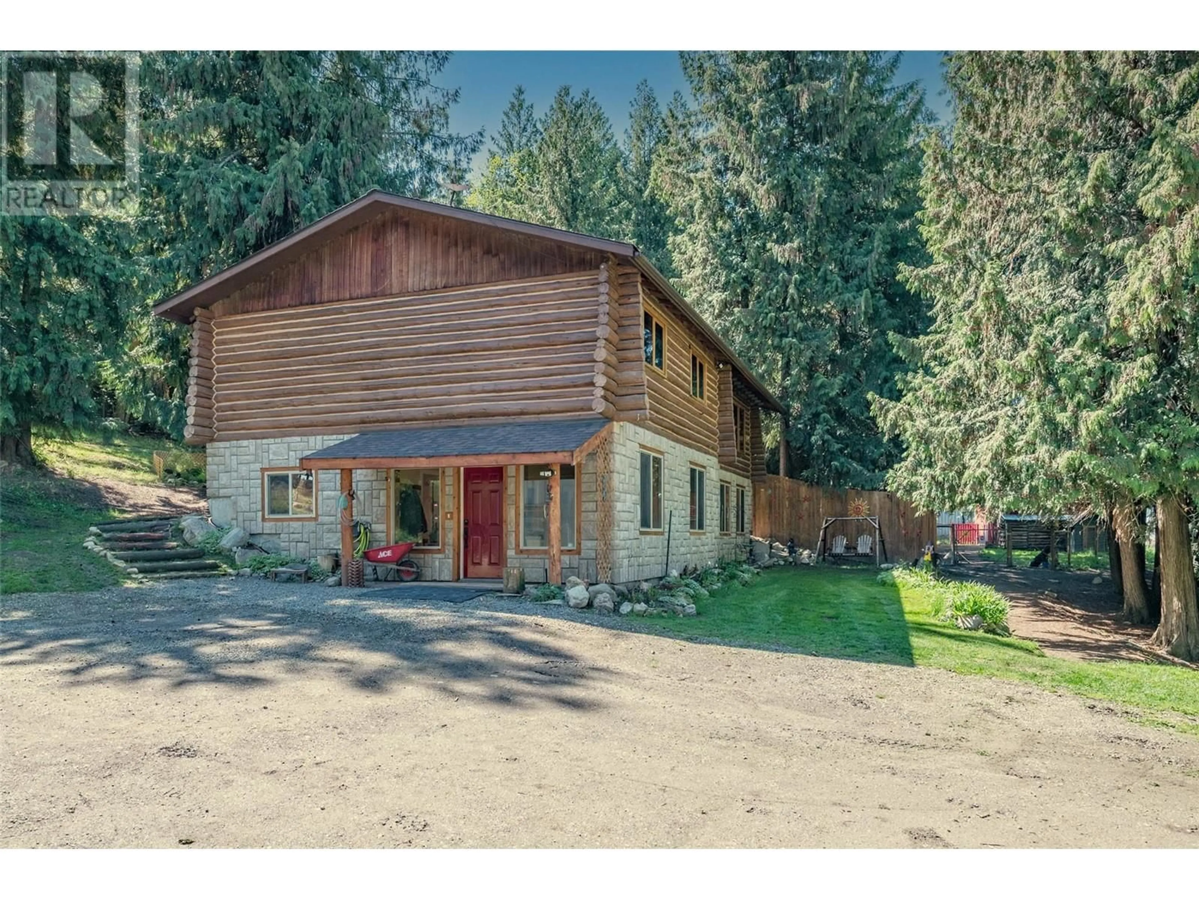 A pic from outside/outdoor area/front of a property/back of a property/a pic from drone, unknown for 1860 HIGHWAY 6 OTHER, Lumby British Columbia V0E2G1