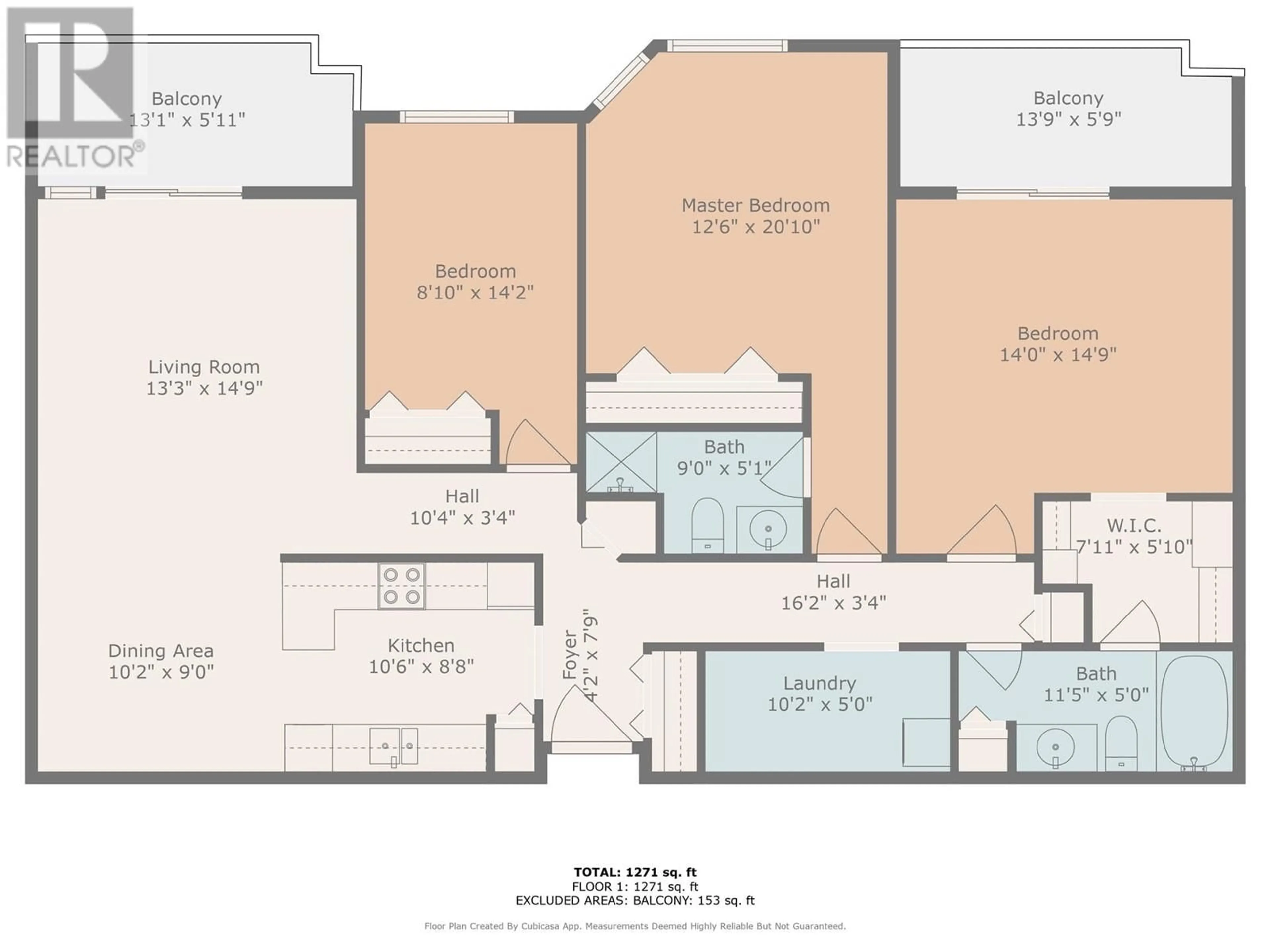 Floor plan for 263 - 3854 GORDON DRIVE, Kelowna British Columbia V1W3G5