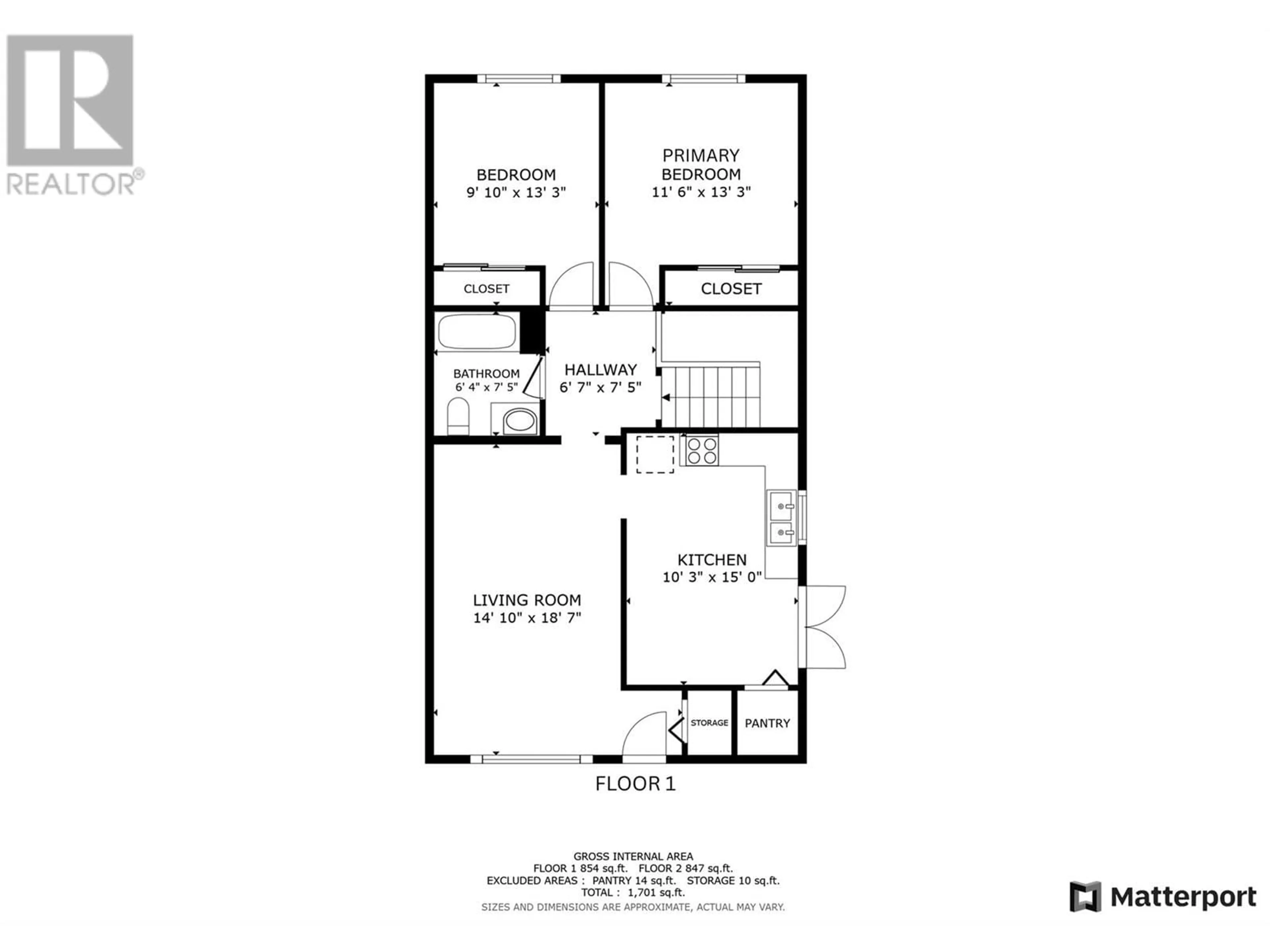 Floor plan for 6627 LONGACRE DRIVE, Vernon British Columbia V1H1H9