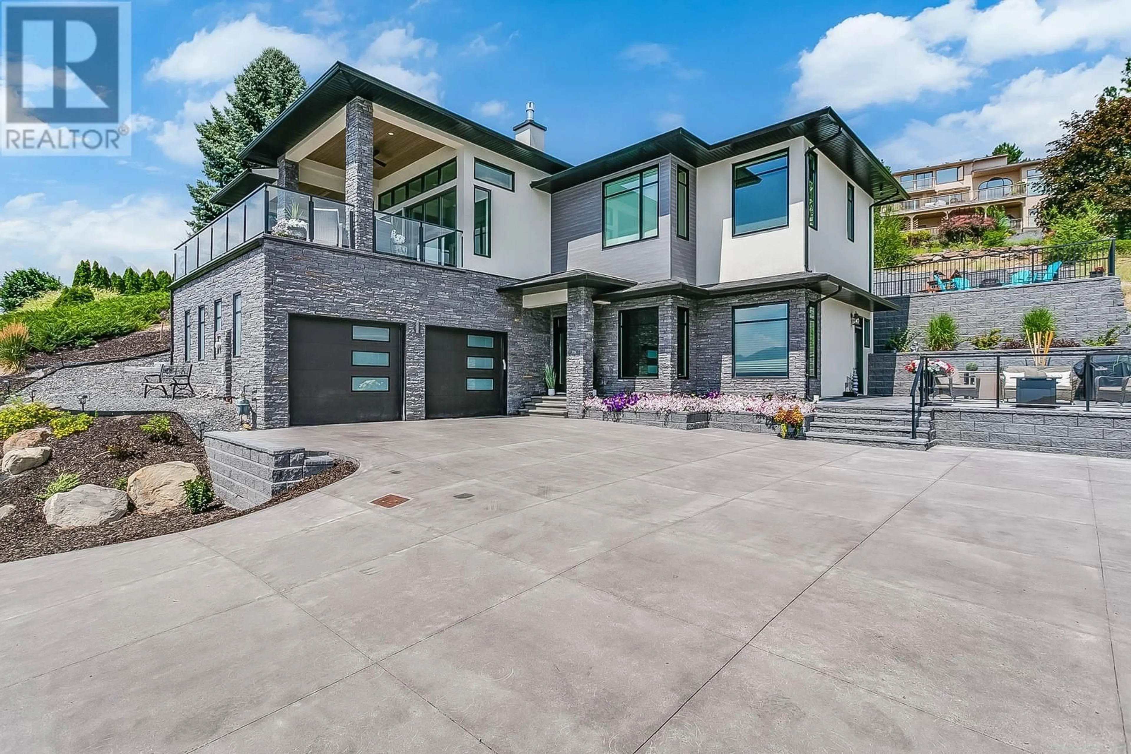 Home with brick exterior material, street for 1296 MENU ROAD, West Kelowna British Columbia V1Z3K2