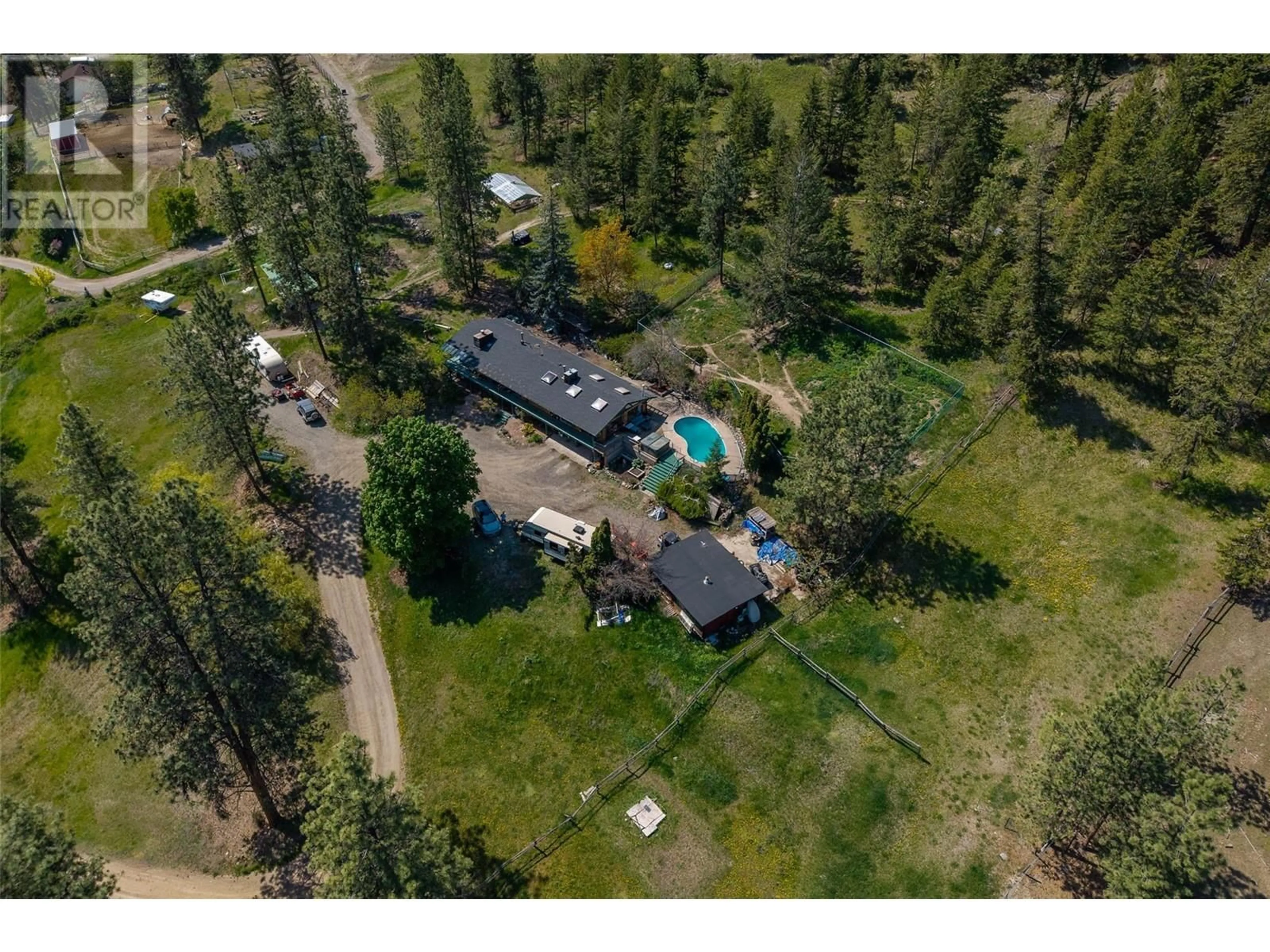 A pic from outside/outdoor area/front of a property/back of a property/a pic from drone, unknown for 7050 WESTSYDE ROAD, Kamloops British Columbia V2C1Z3