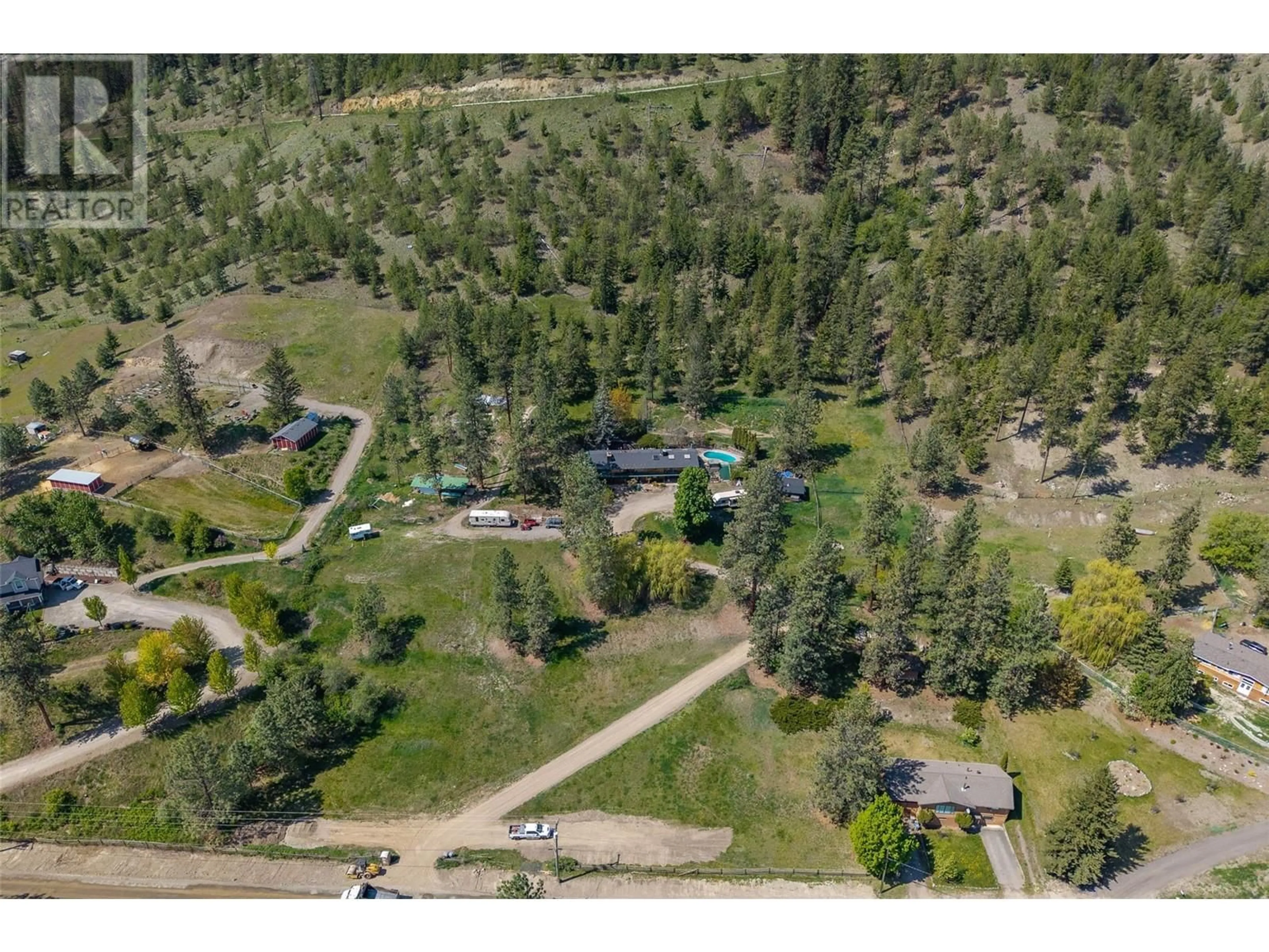 A pic from outside/outdoor area/front of a property/back of a property/a pic from drone, unknown for 7050 WESTSYDE ROAD, Kamloops British Columbia V2C1Z3
