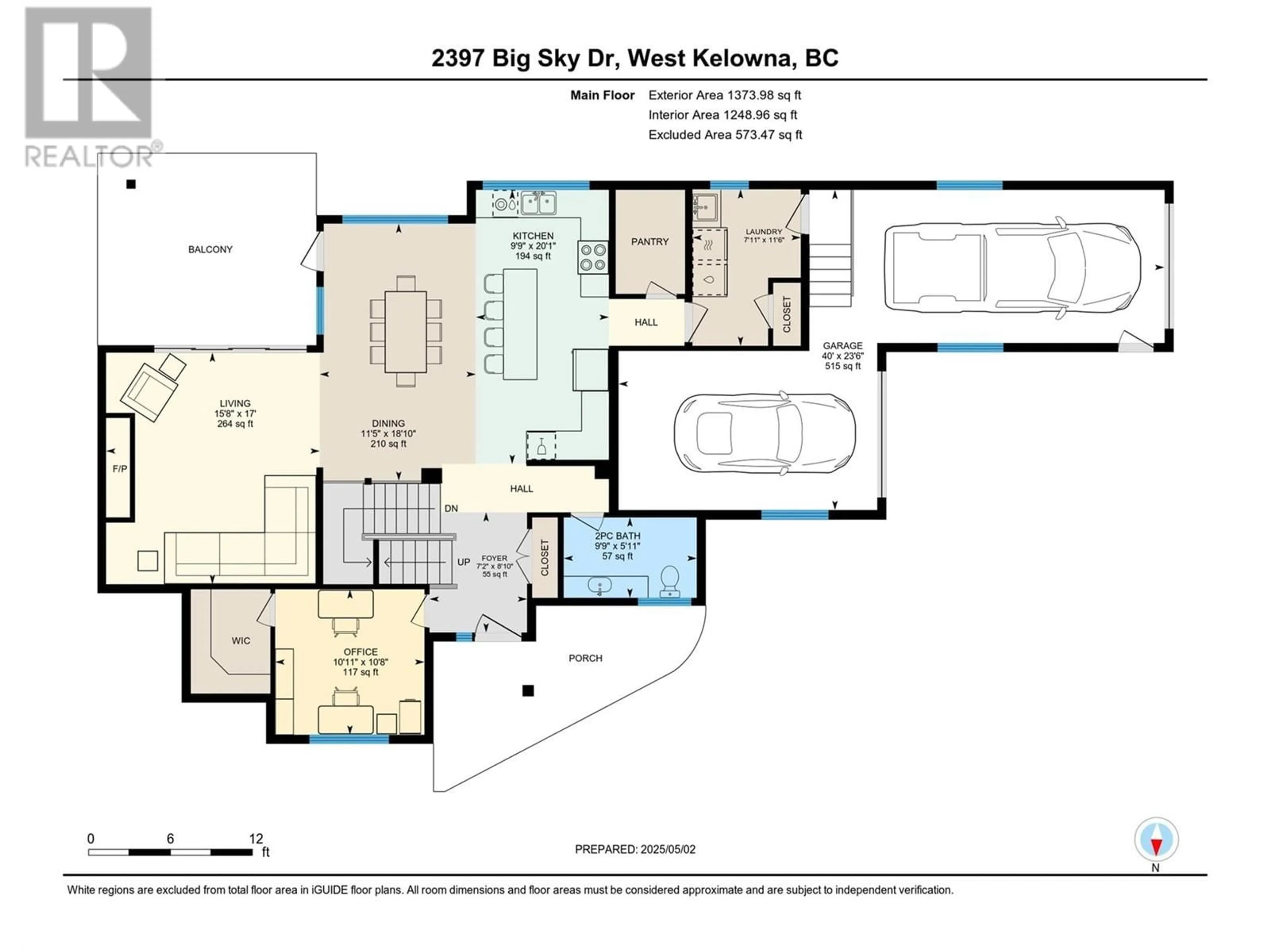 Floor plan for 2397 BIG SKY DRIVE, West Kelowna British Columbia V4T3M2