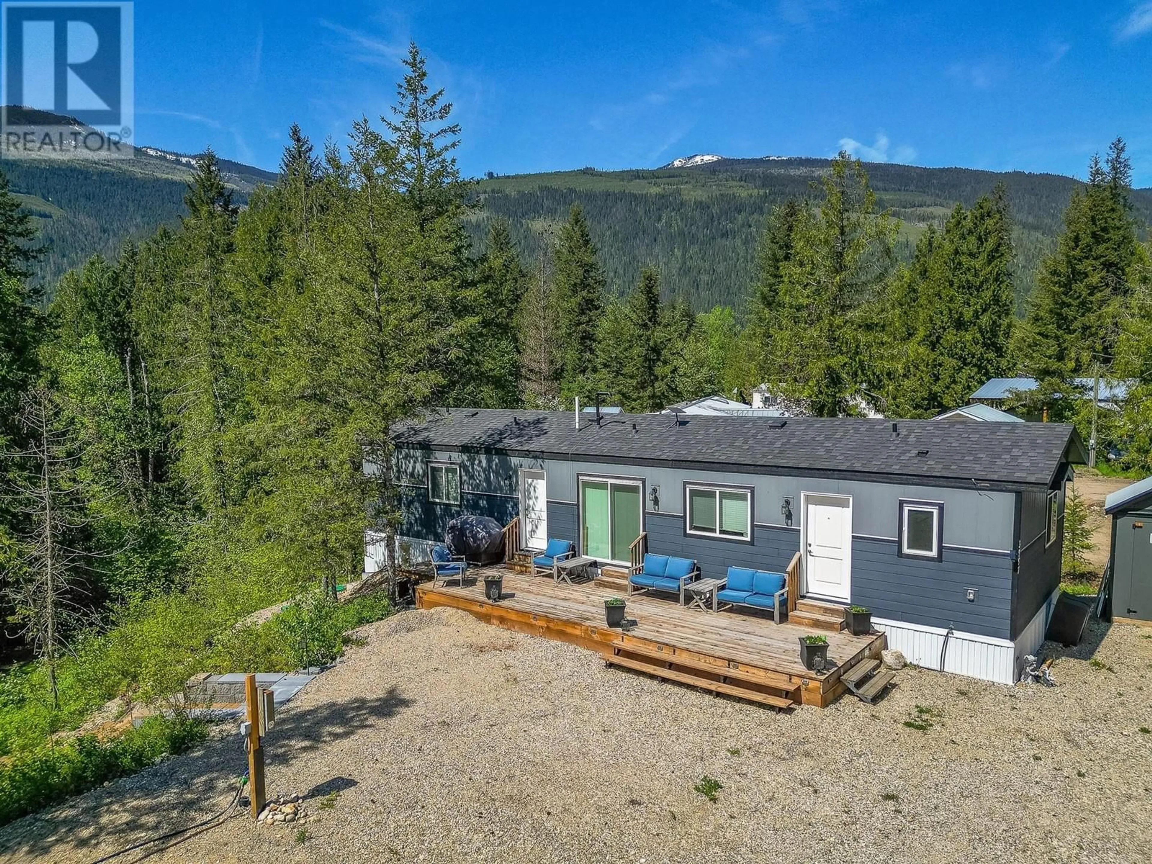 A pic from outside/outdoor area/front of a property/back of a property/a pic from drone, unknown for 3997 MALAKWA ROAD, Malakwa British Columbia V0E2J0