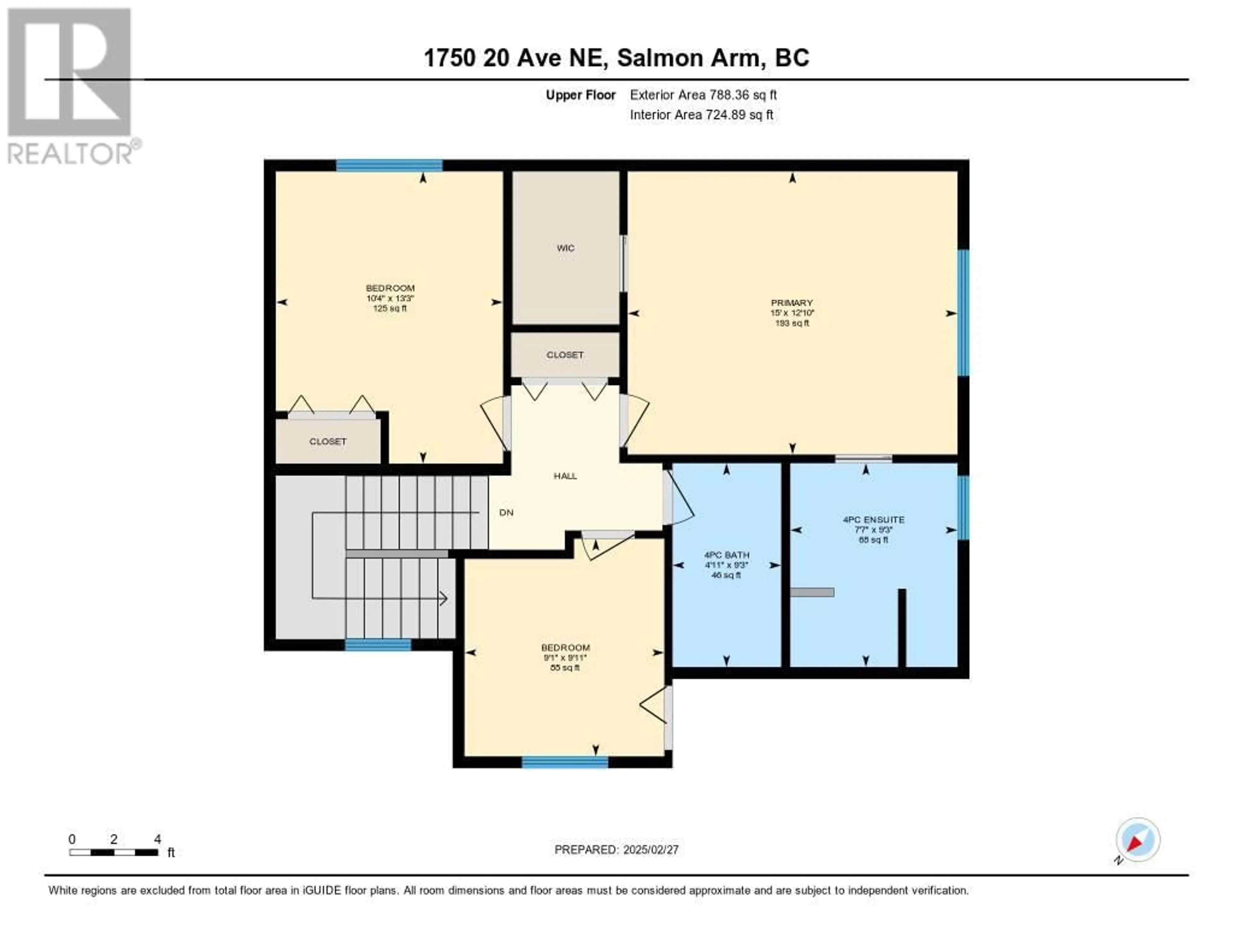 Floor plan for 1750 20 AVENUE NORTHEAST, Salmon Arm British Columbia V1E2G3