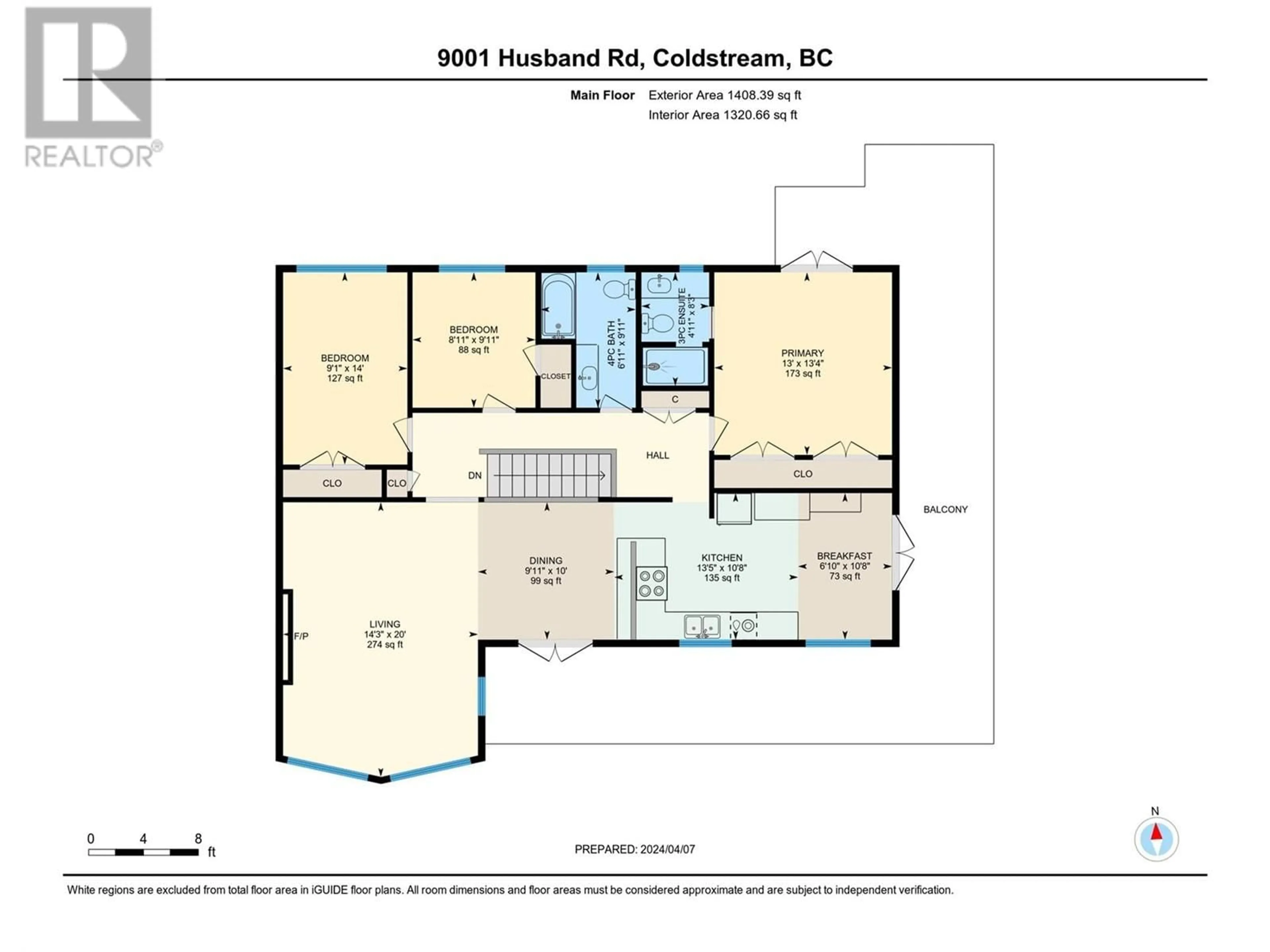 Floor plan for 9001 HUSBAND ROAD, Coldstream British Columbia V1B1M8